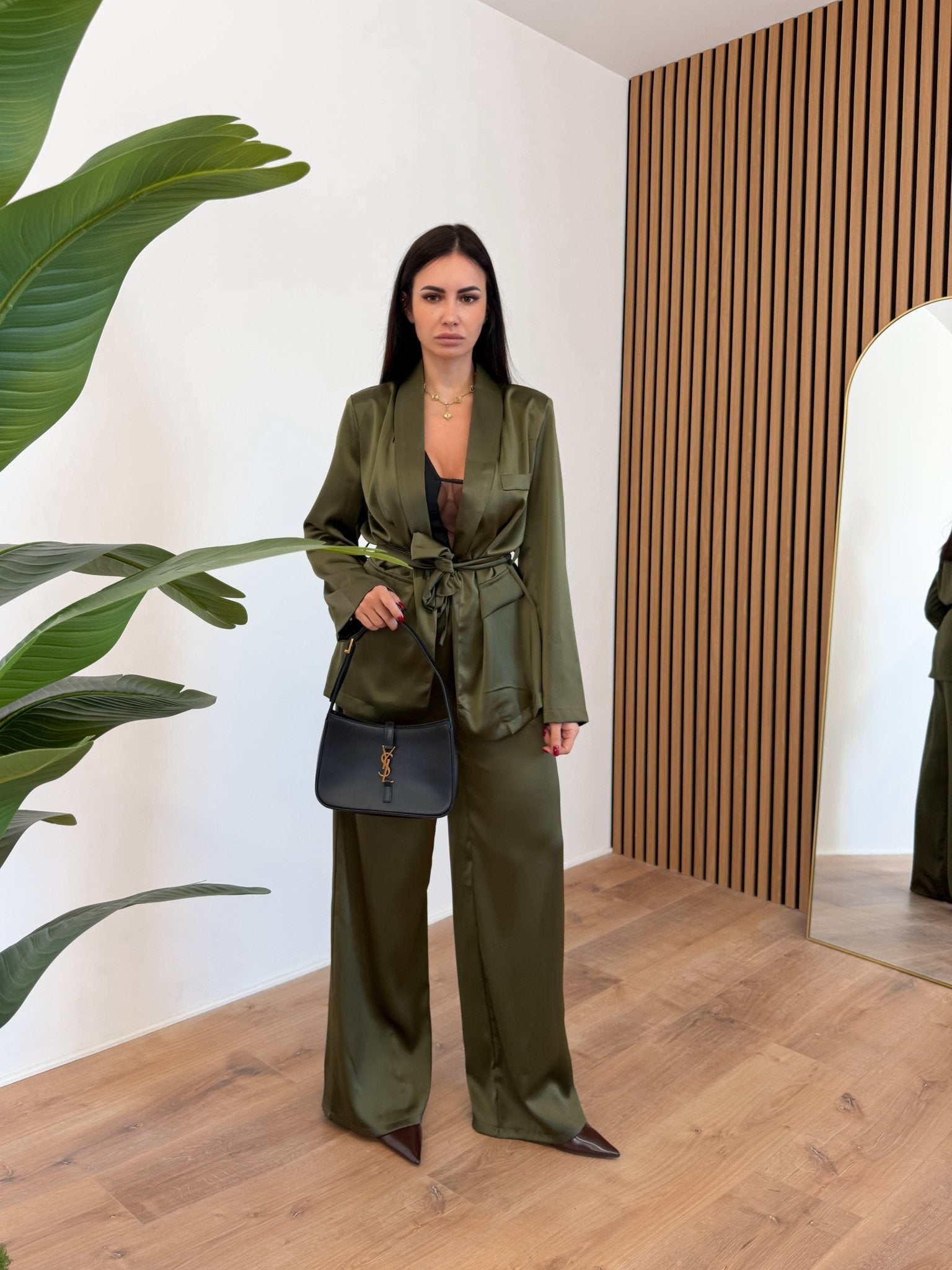 Coordinato Satin - Army Green - SAINTH