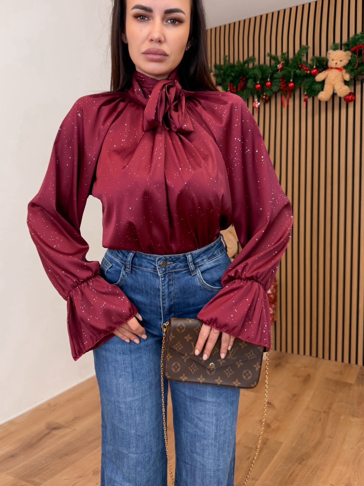 Blusa Brillio - Bordeaux - SAINTH