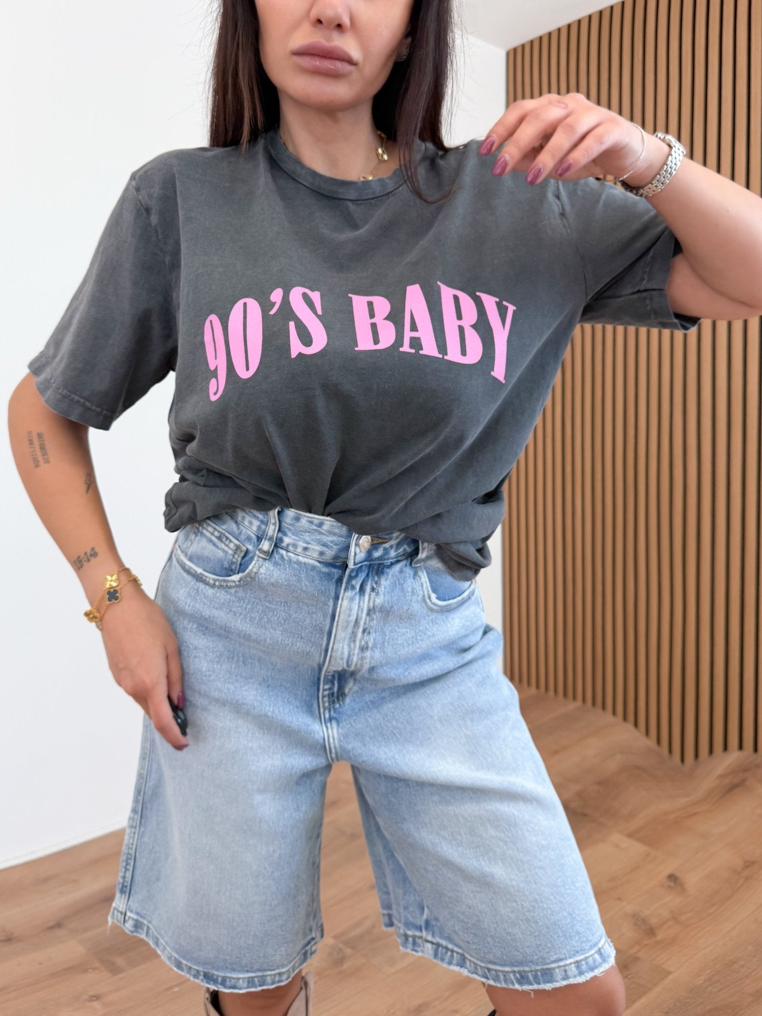 Maglietta Novanta - Antracite - SAINTH