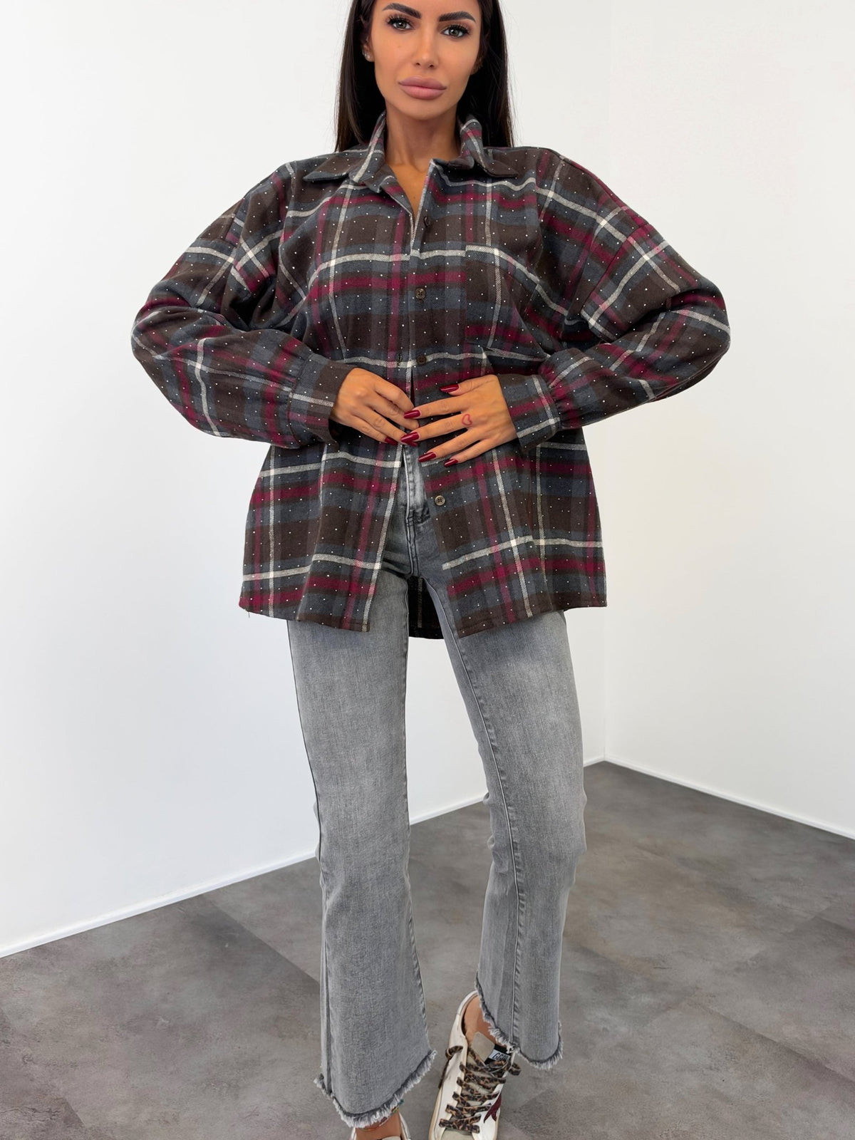 Camicia Diamond - Marrone Bordeaux - SAINTH