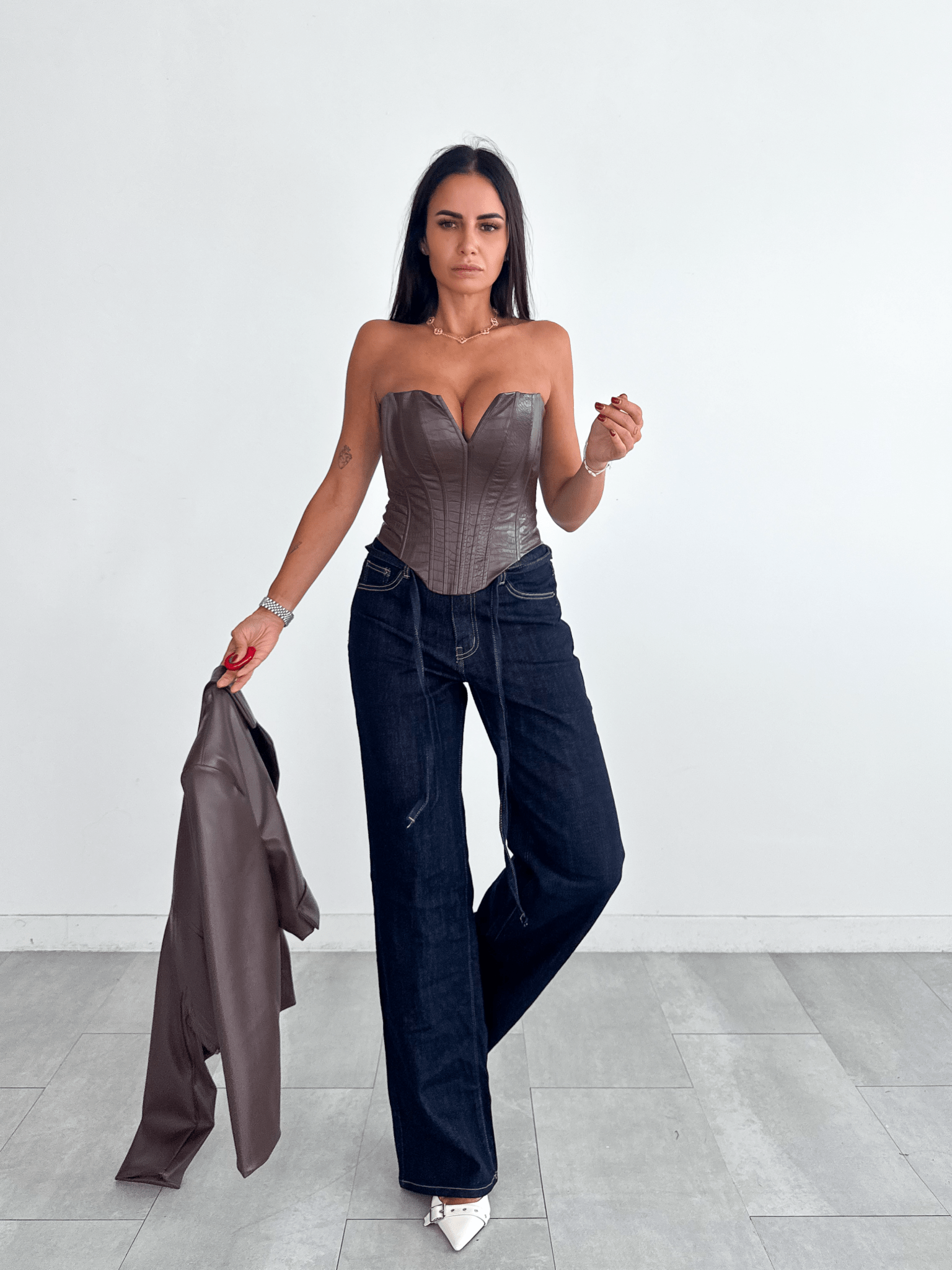 Jeans Laccio - Denim Scuro - SAINTH