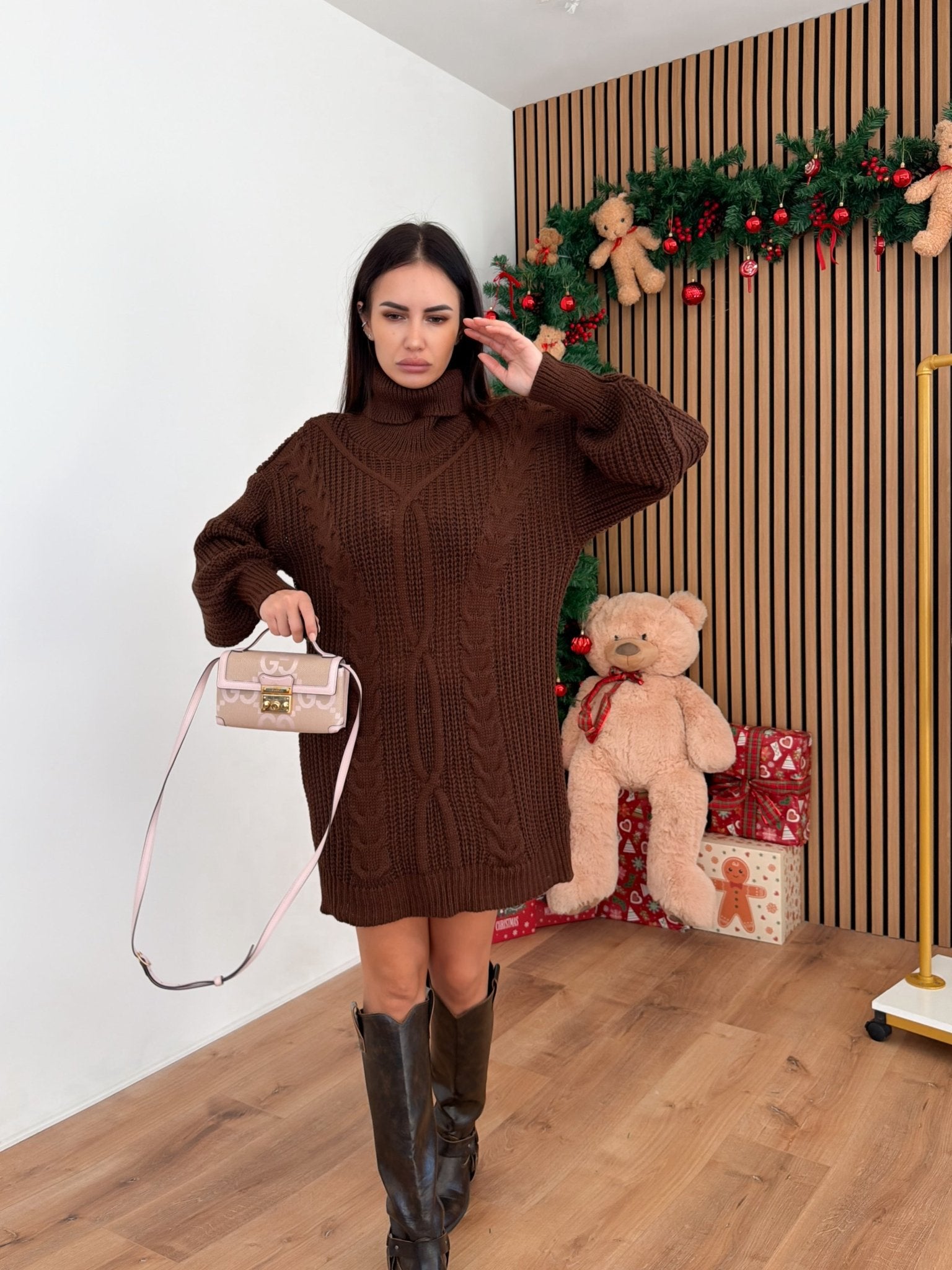 Pull Abito Intaglio - Marrone - SAINTH