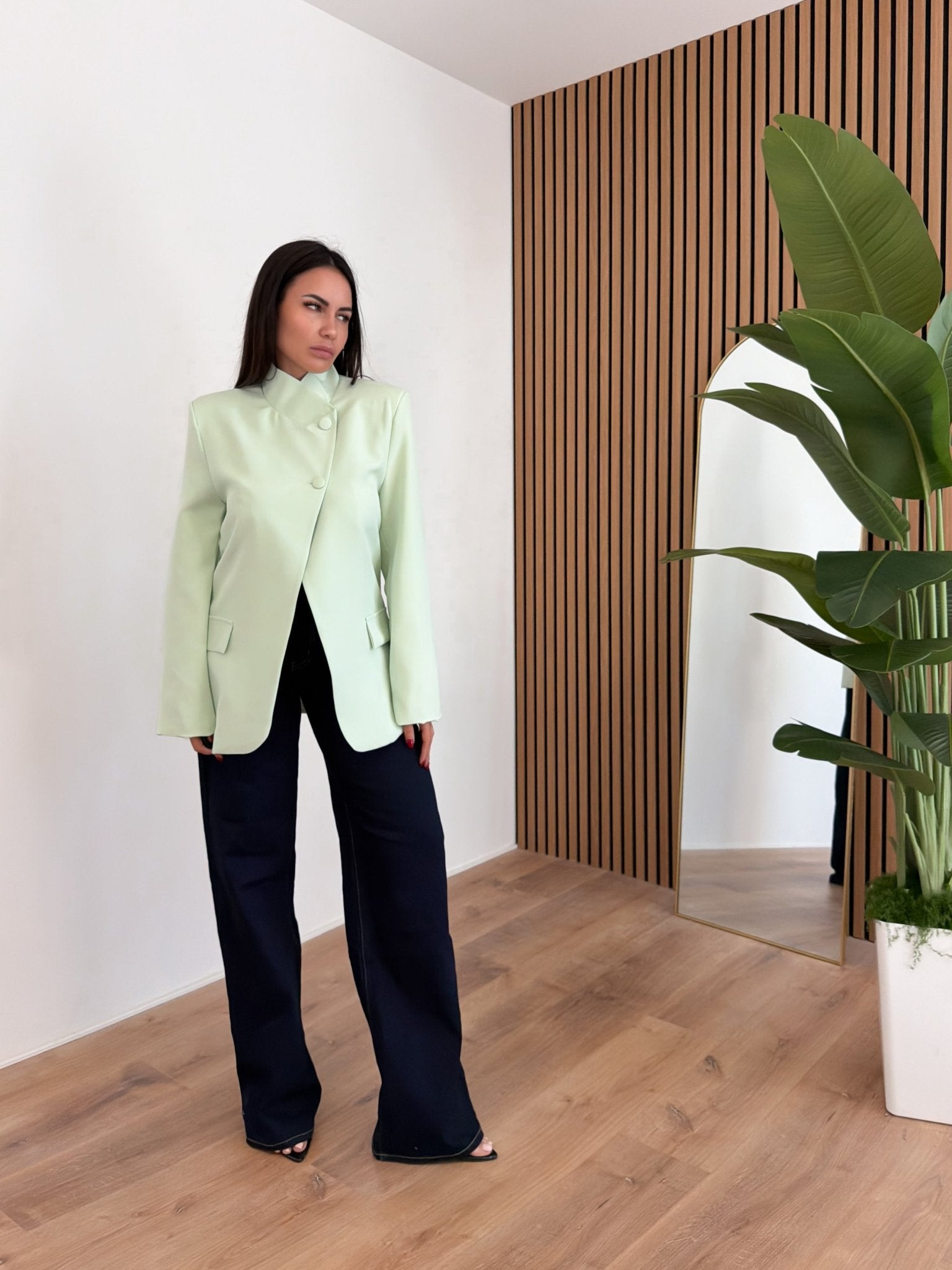 Blazer Neck - Salvia - SAINTH