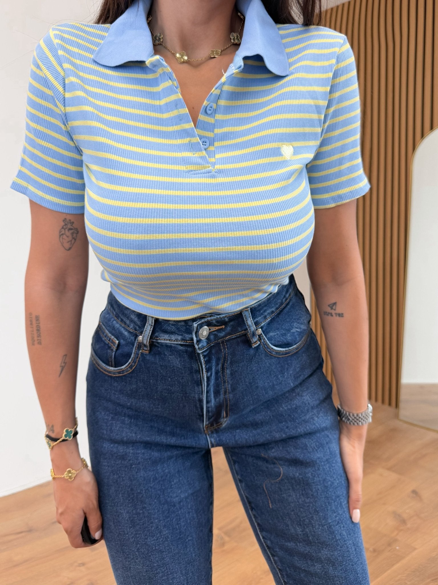 Polo Border - Azzurra - SAINTH