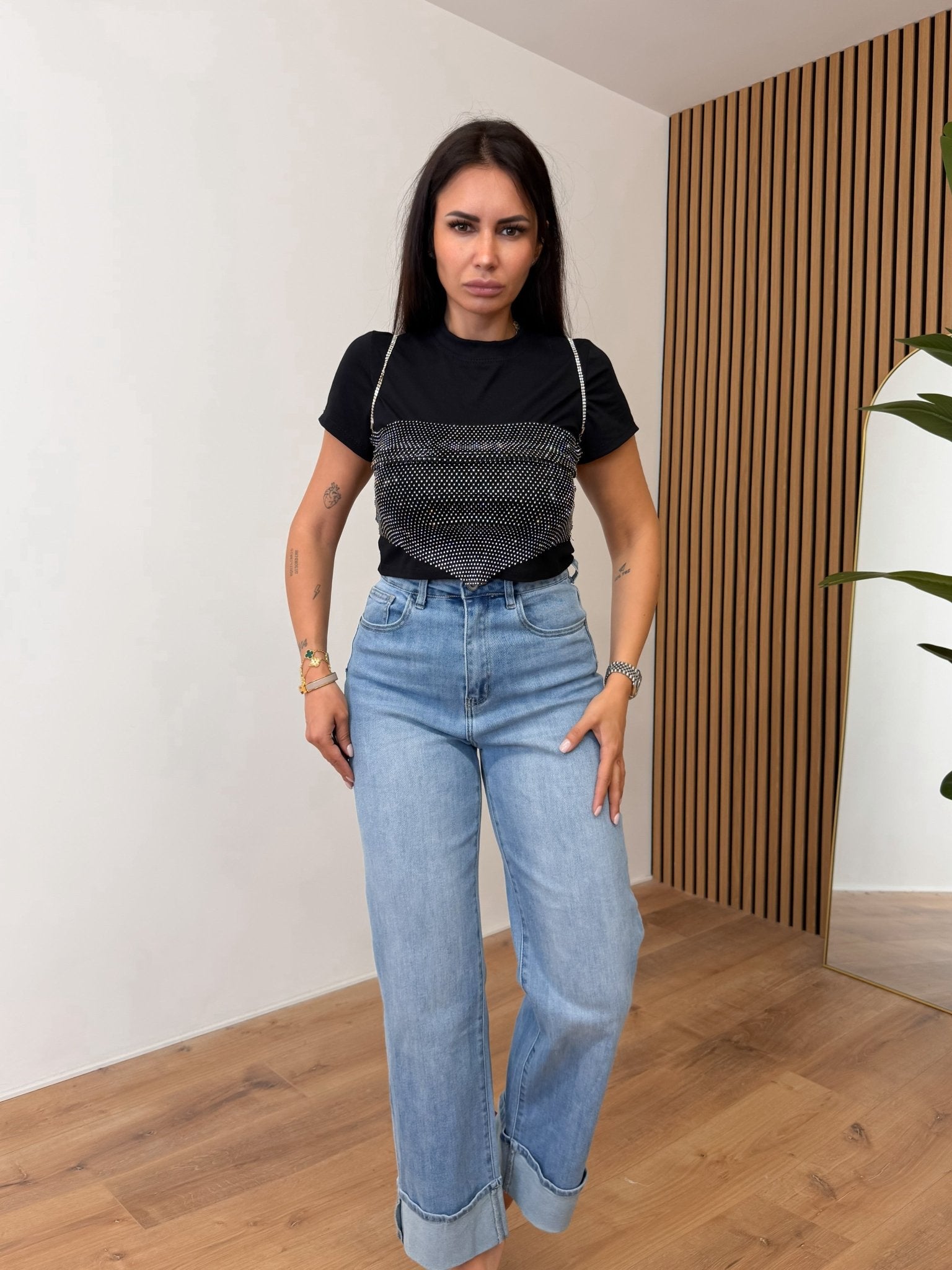 Jeans Risvolto - Denim - SAINTH