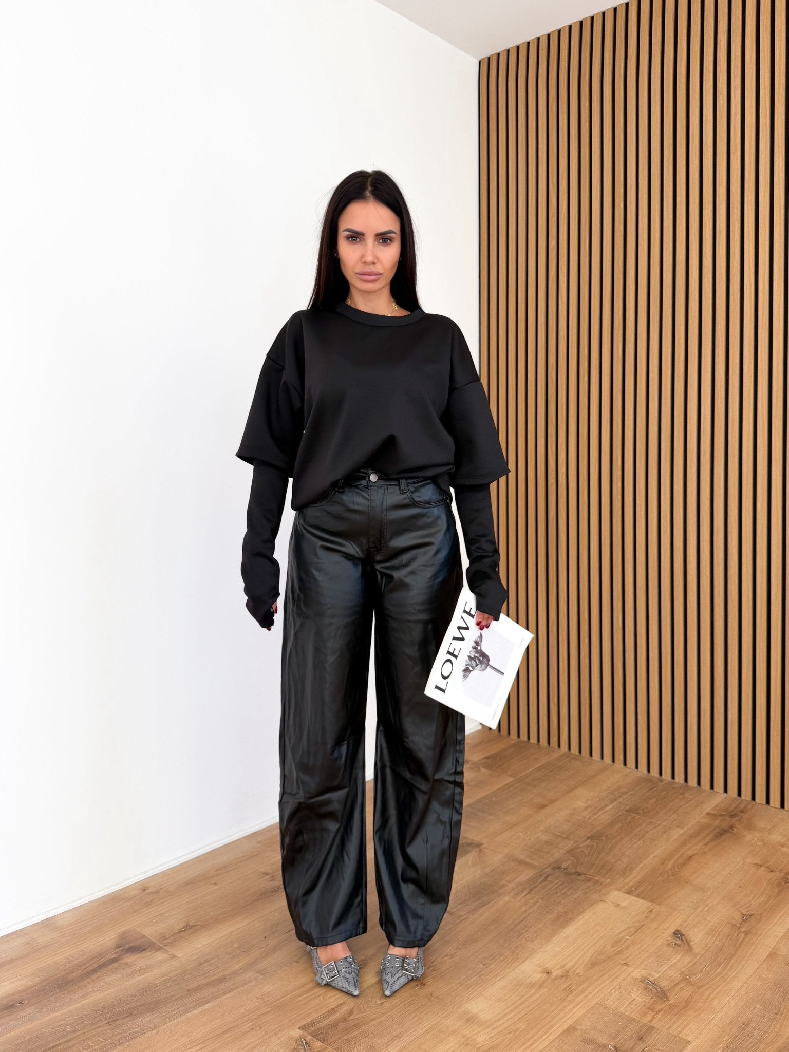 Maxi Maglia Doppia Manica - Nera - SAINTH