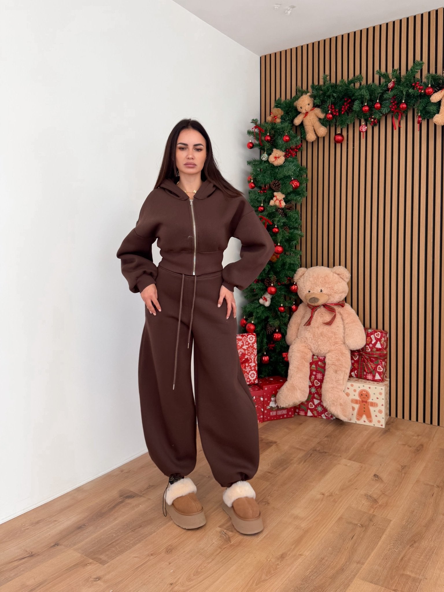 Felpa Zip Foxy - Marrone - SAINTH