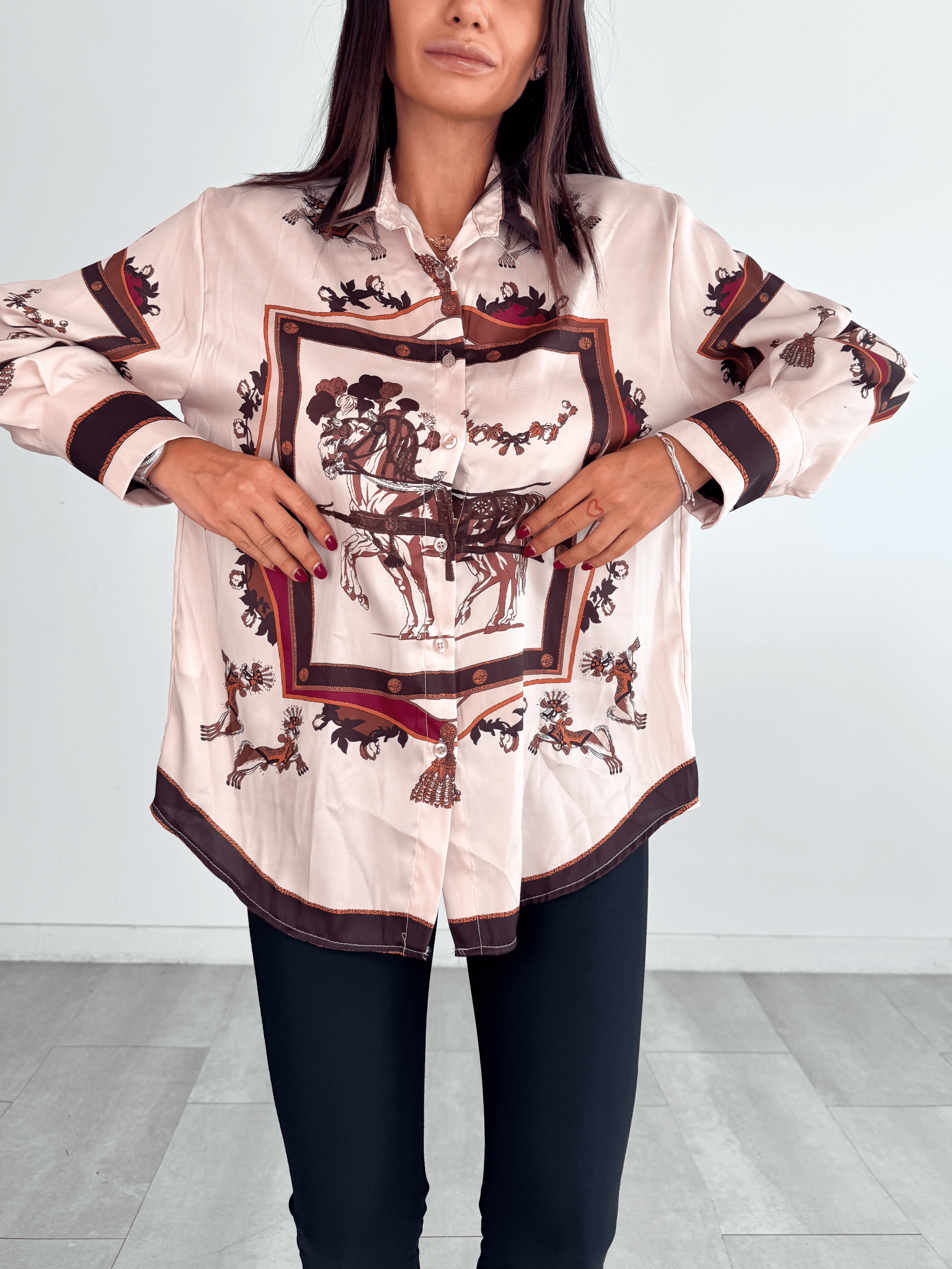 Camicia Horse - Beige - SAINTH
