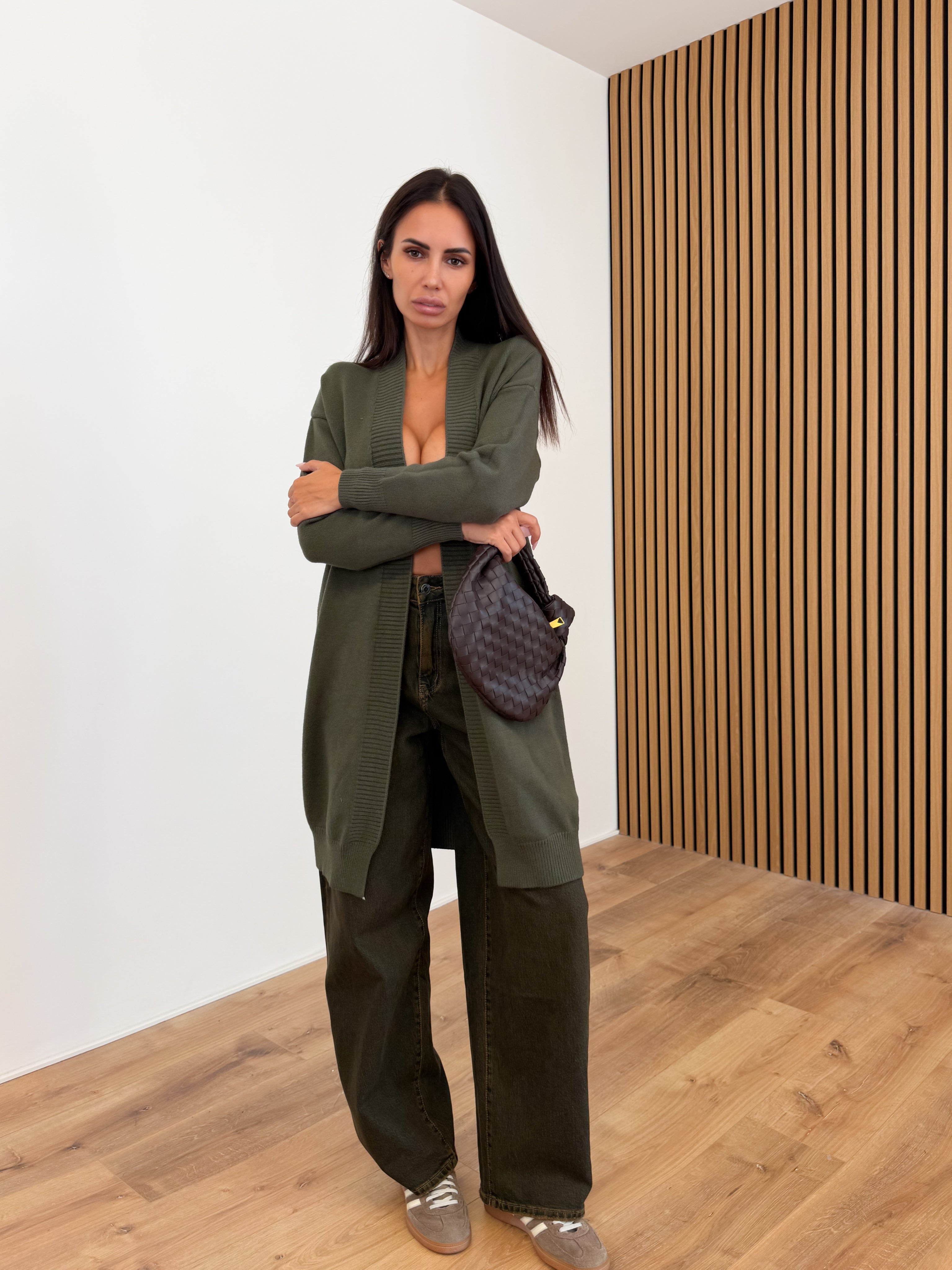 Cardigan Utility - Army Green