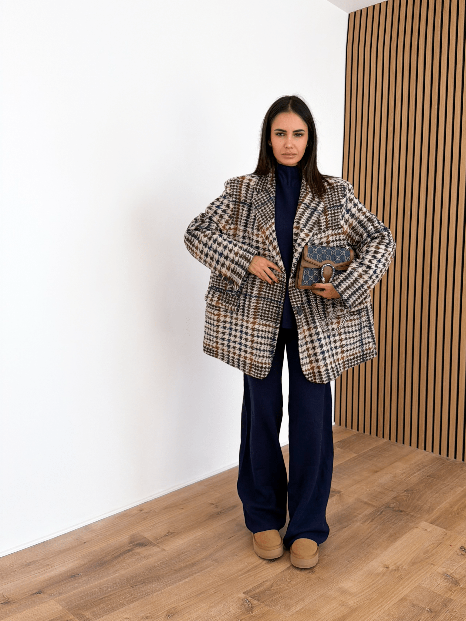 Cappotto Blazer PDP - Blu e Camel - SAINTH