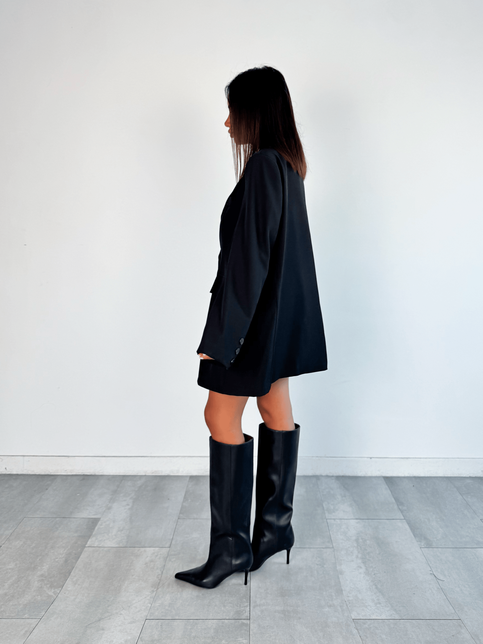 Blazer Simply Over - Nero - SAINTH