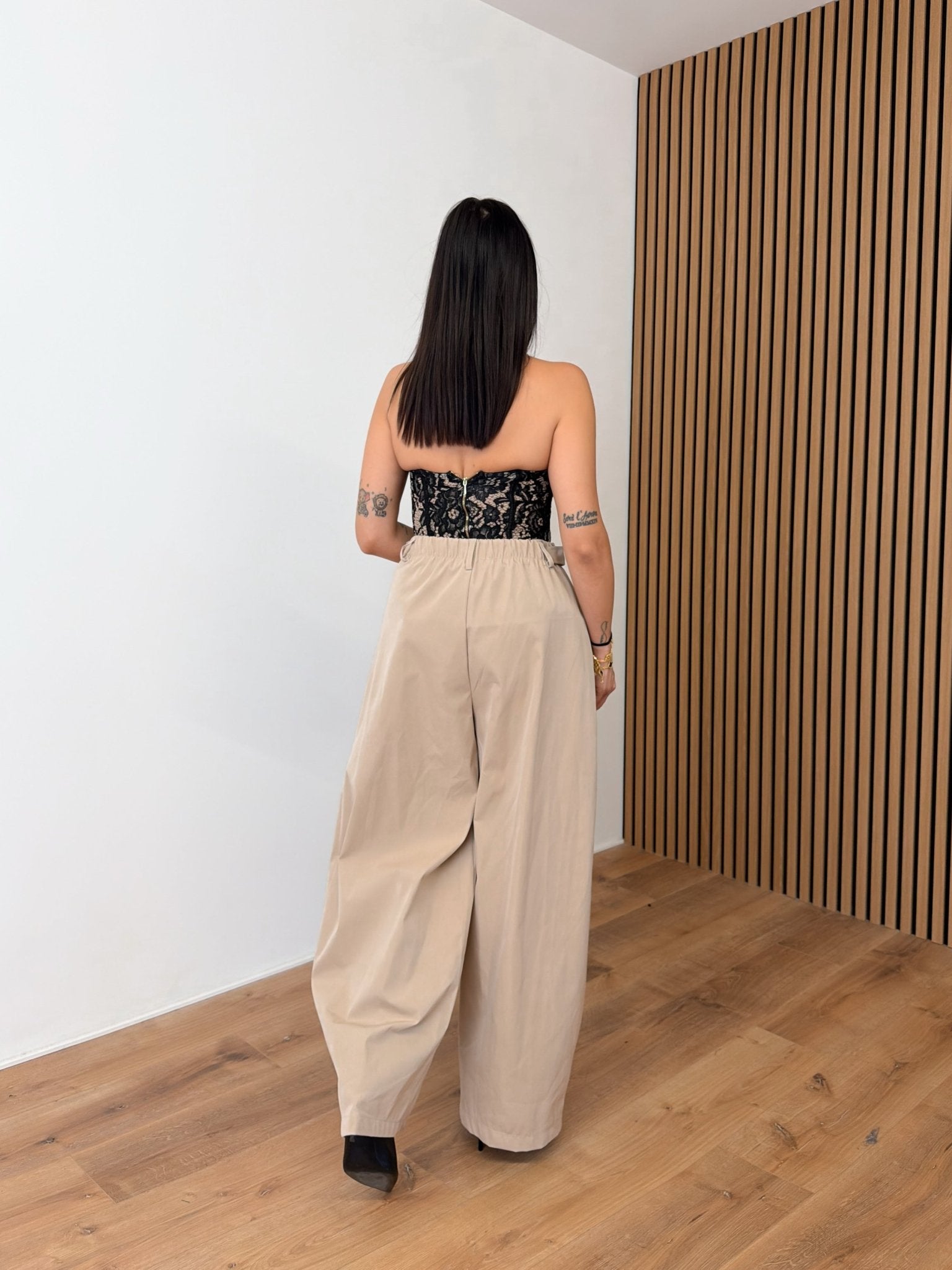 Pantalone Multibottone - Beige - SAINTH