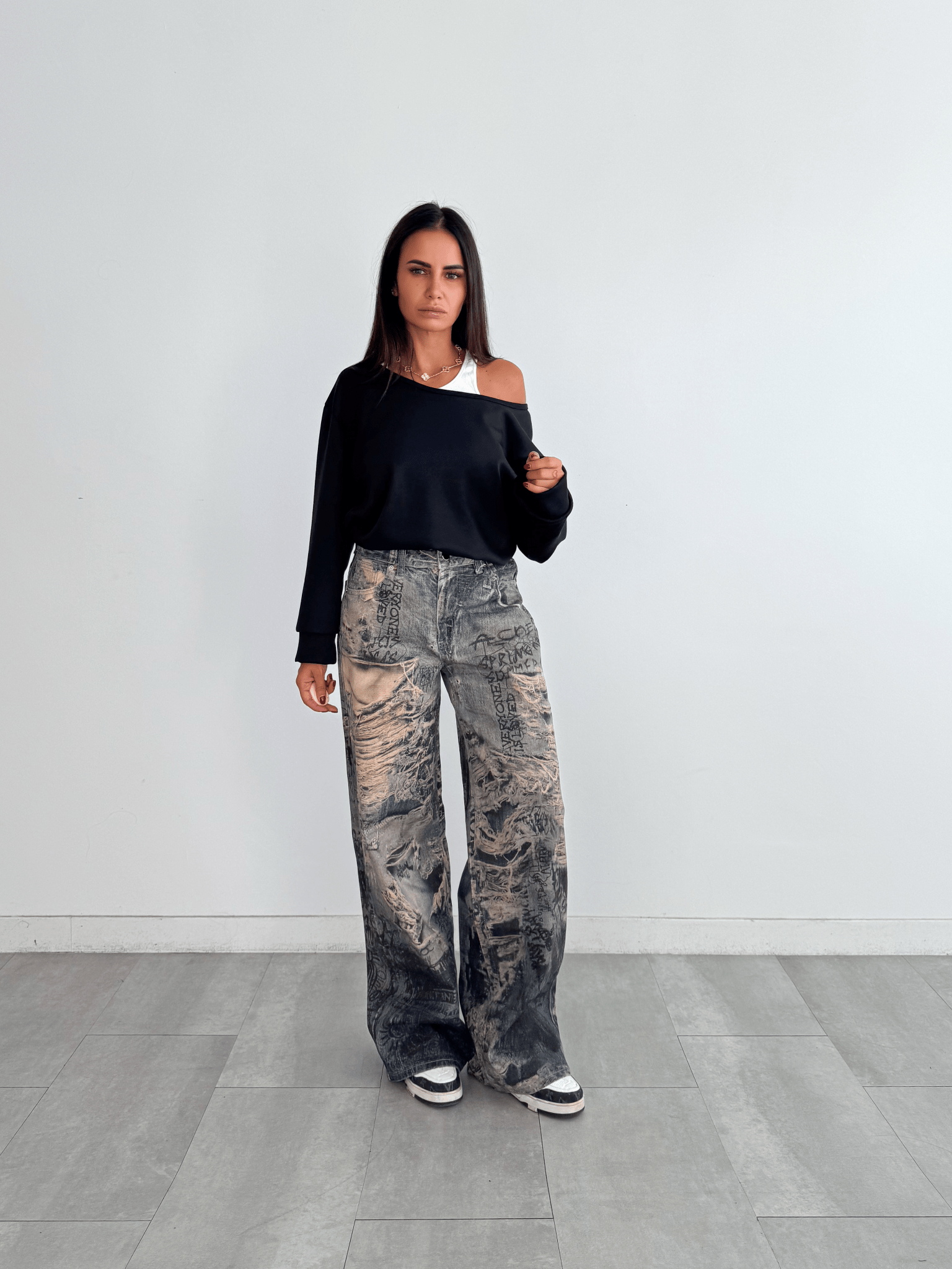 Jeans Spiderweb - Denim - SAINTH