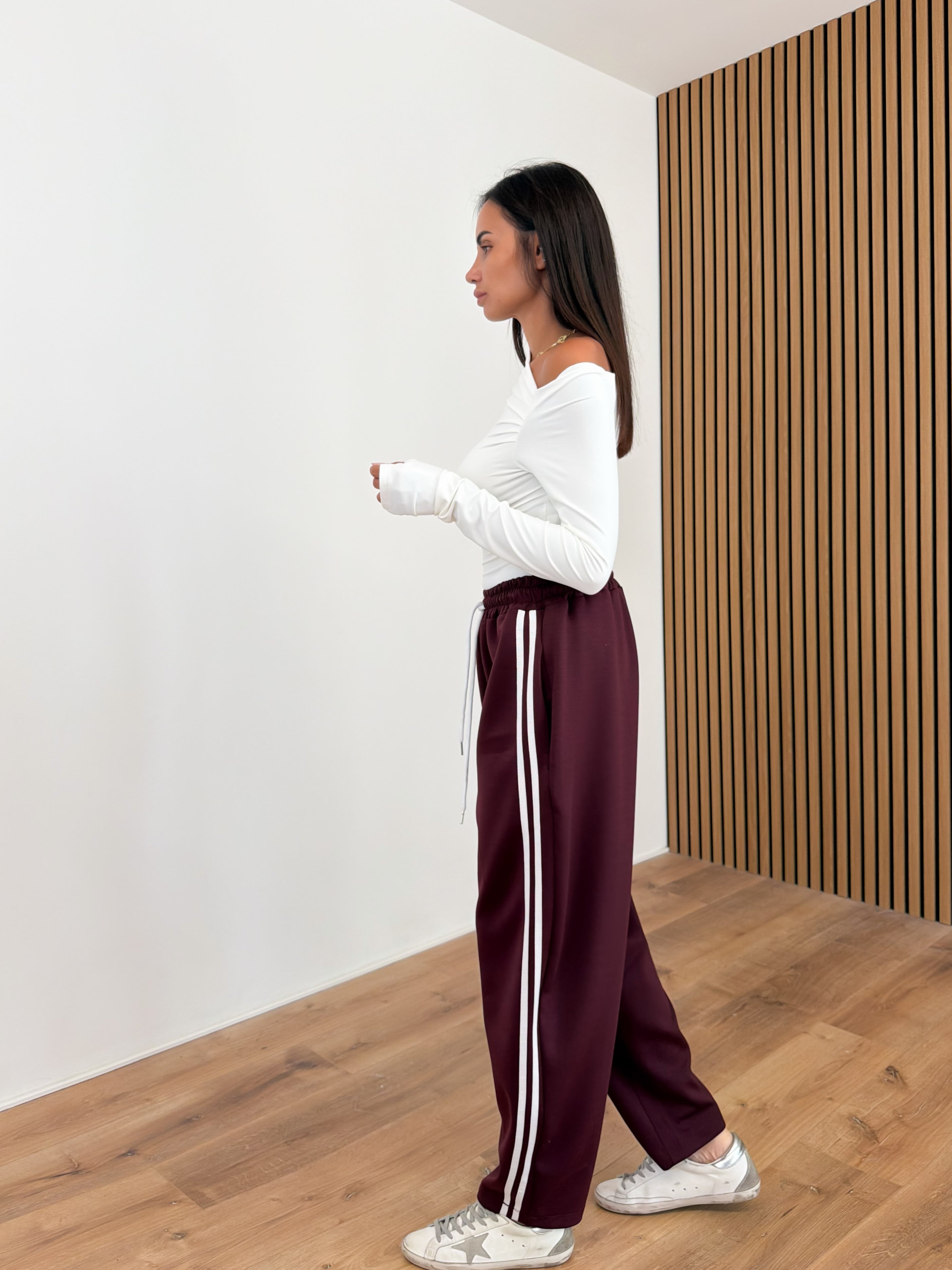 Pantalone Tuta Essential - Bordeaux