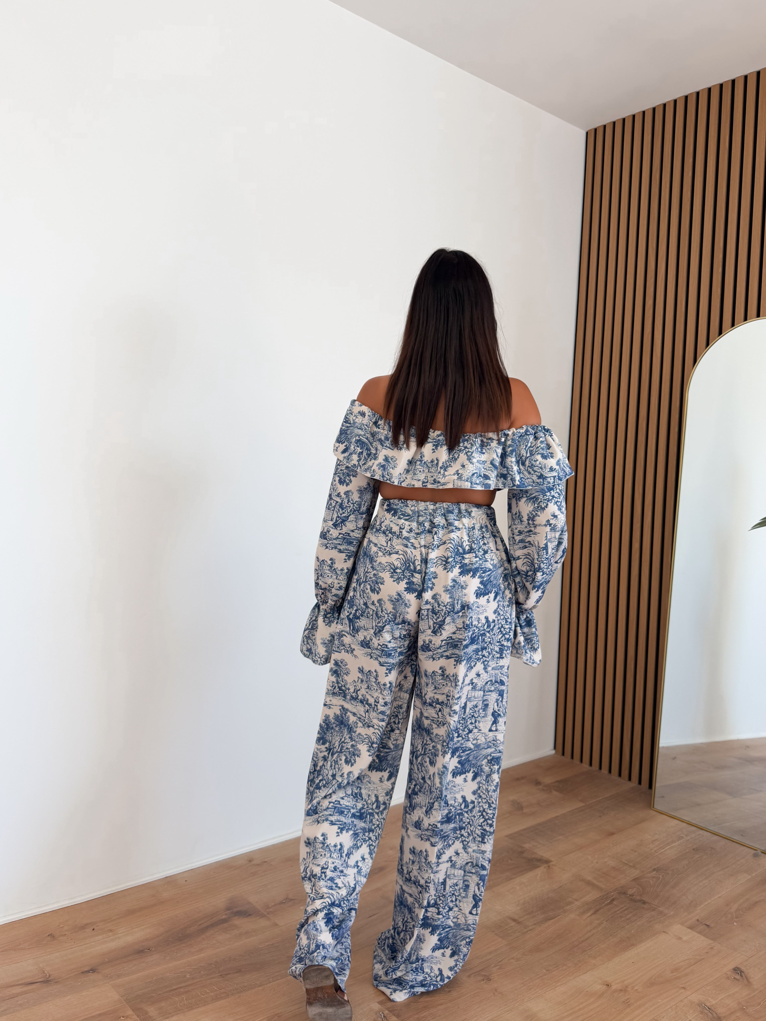 Coordinato Chantal - Bianco Blu