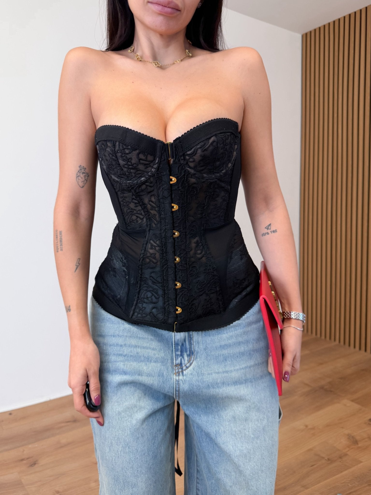 Corpetto Romance - Nero - SAINTH