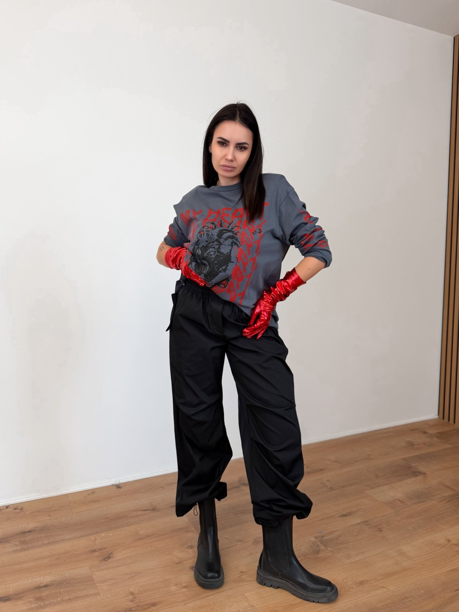 Pantalone Parachute - Nero - SAINTH