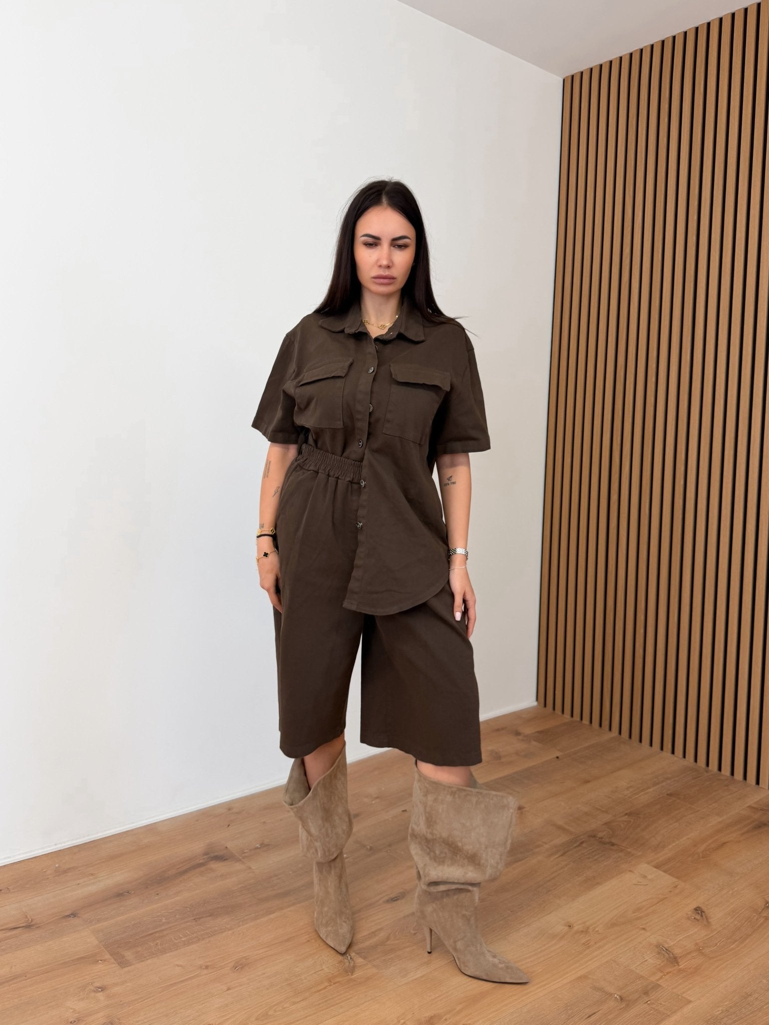 Camicia Nomad - Marrone - SAINTH