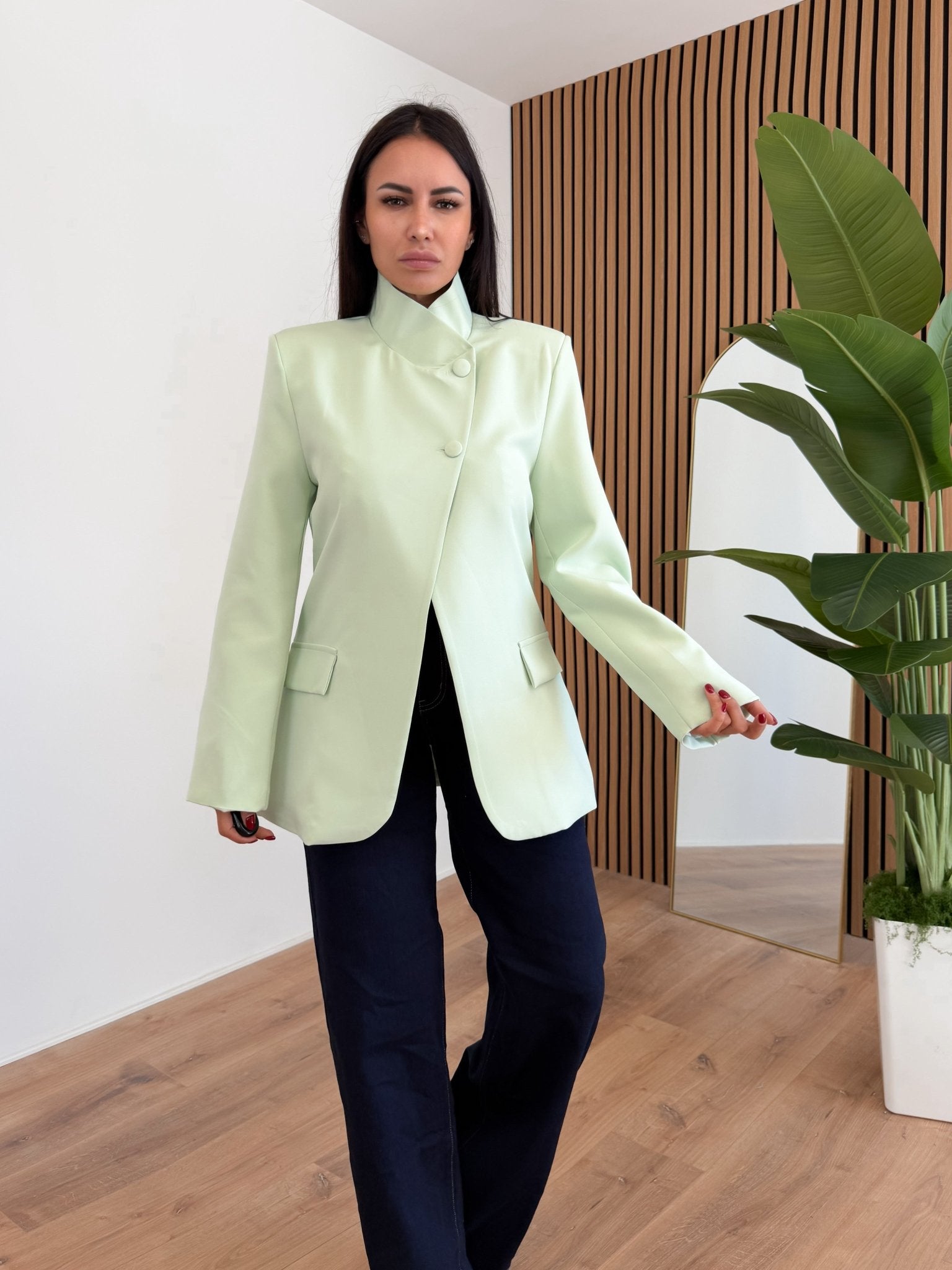 Blazer Neck - Salvia - SAINTH
