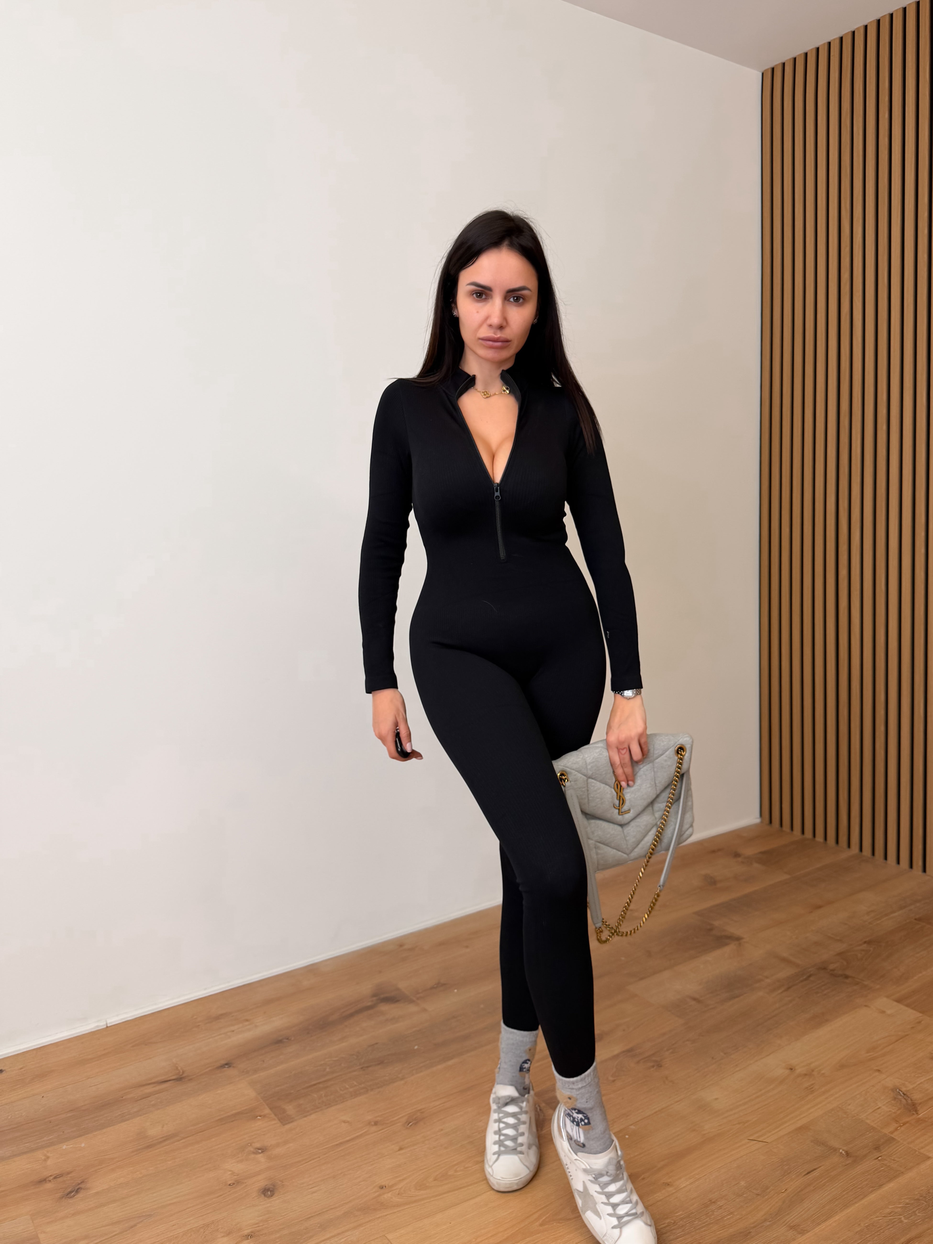 Tuta Contenitiva Zip - Nera