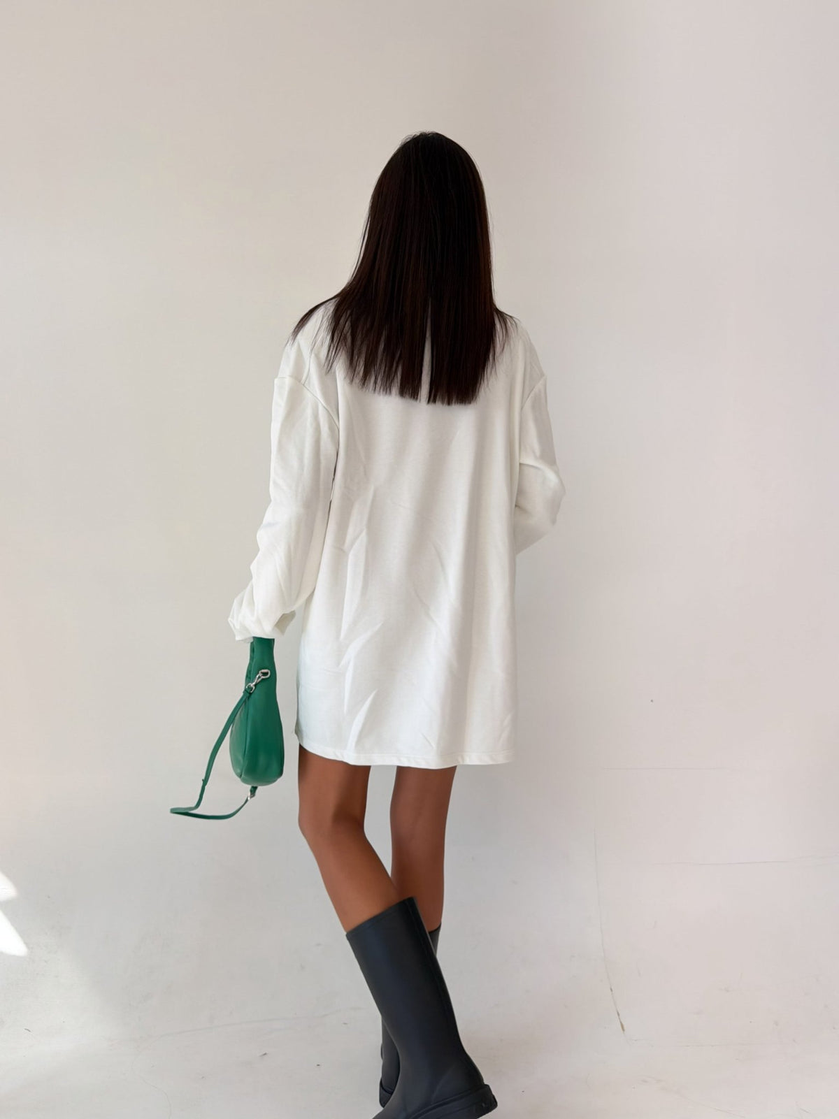 Felpa Maxi Spalla - Bianca - SAINTH