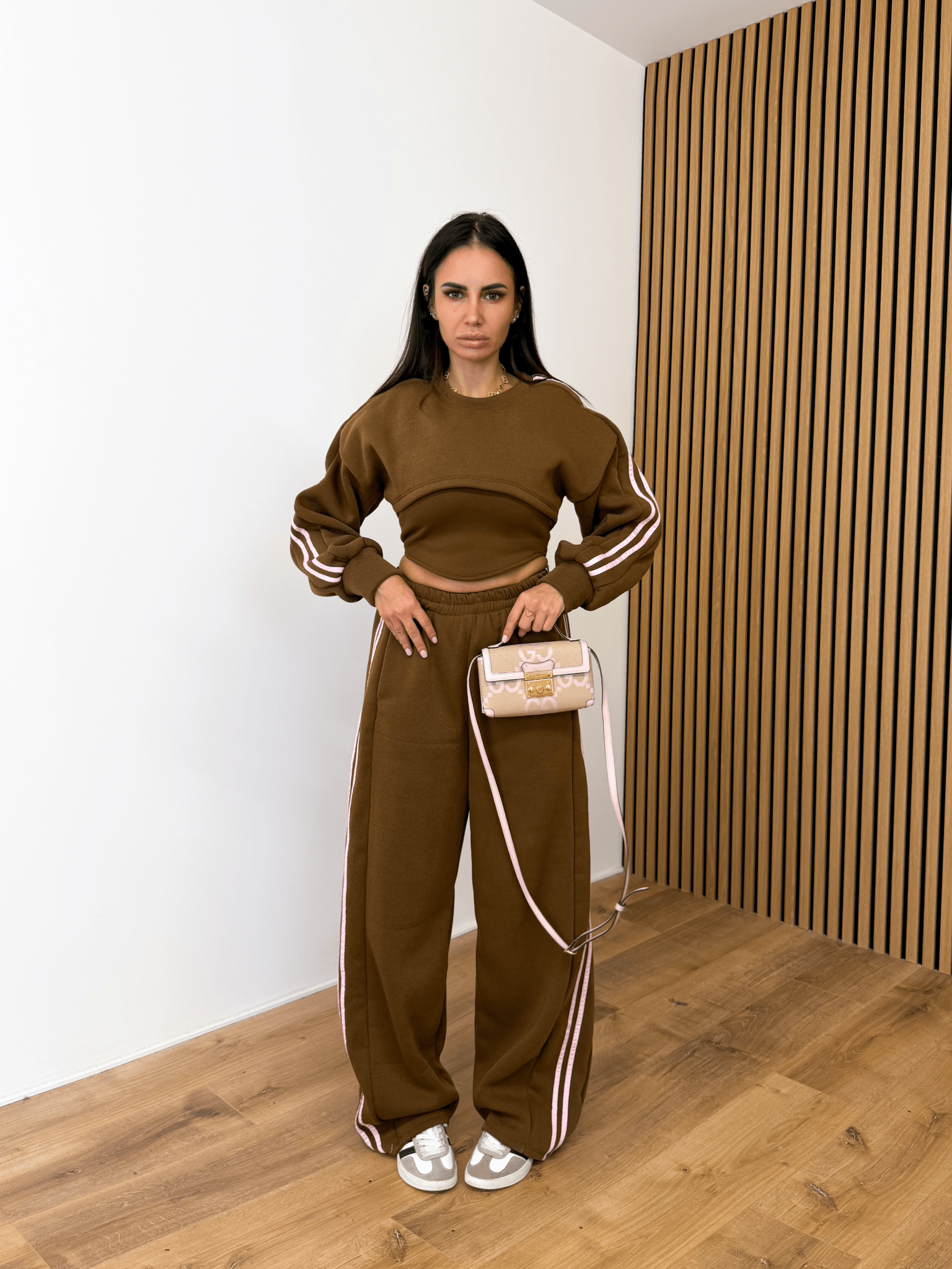 Completo Tuta Tris - Marrone e Rosa - SAINTH