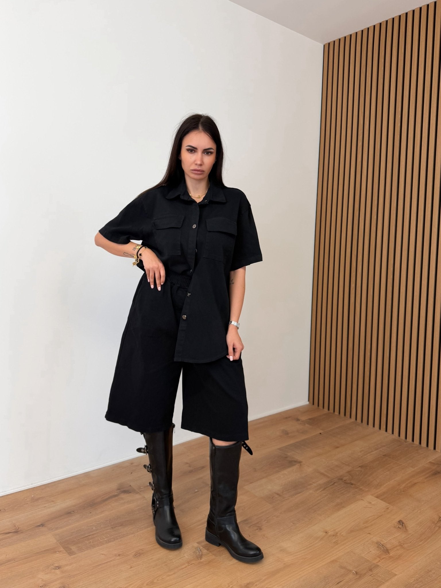 Camicia Nomad - Nera - SAINTH