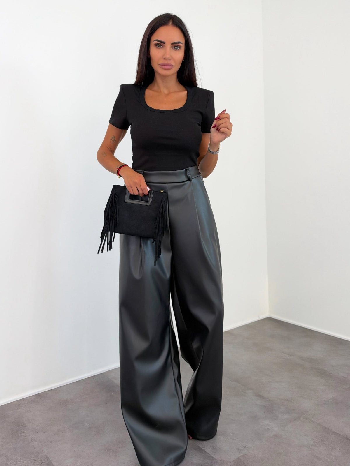 Pantalone Fluid - Nero - SAINTH
