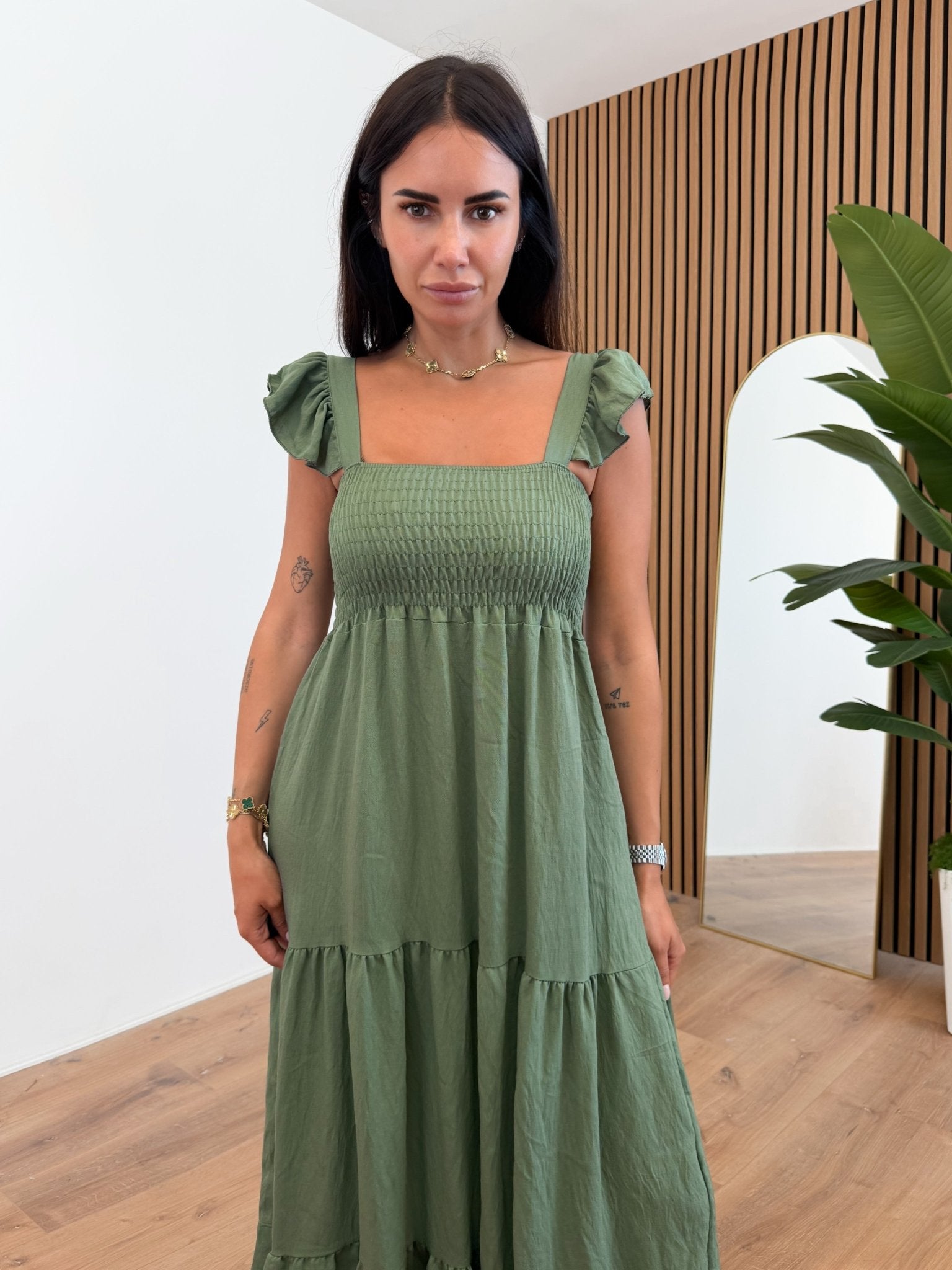 Abito Dora - Army Green - SAINTH