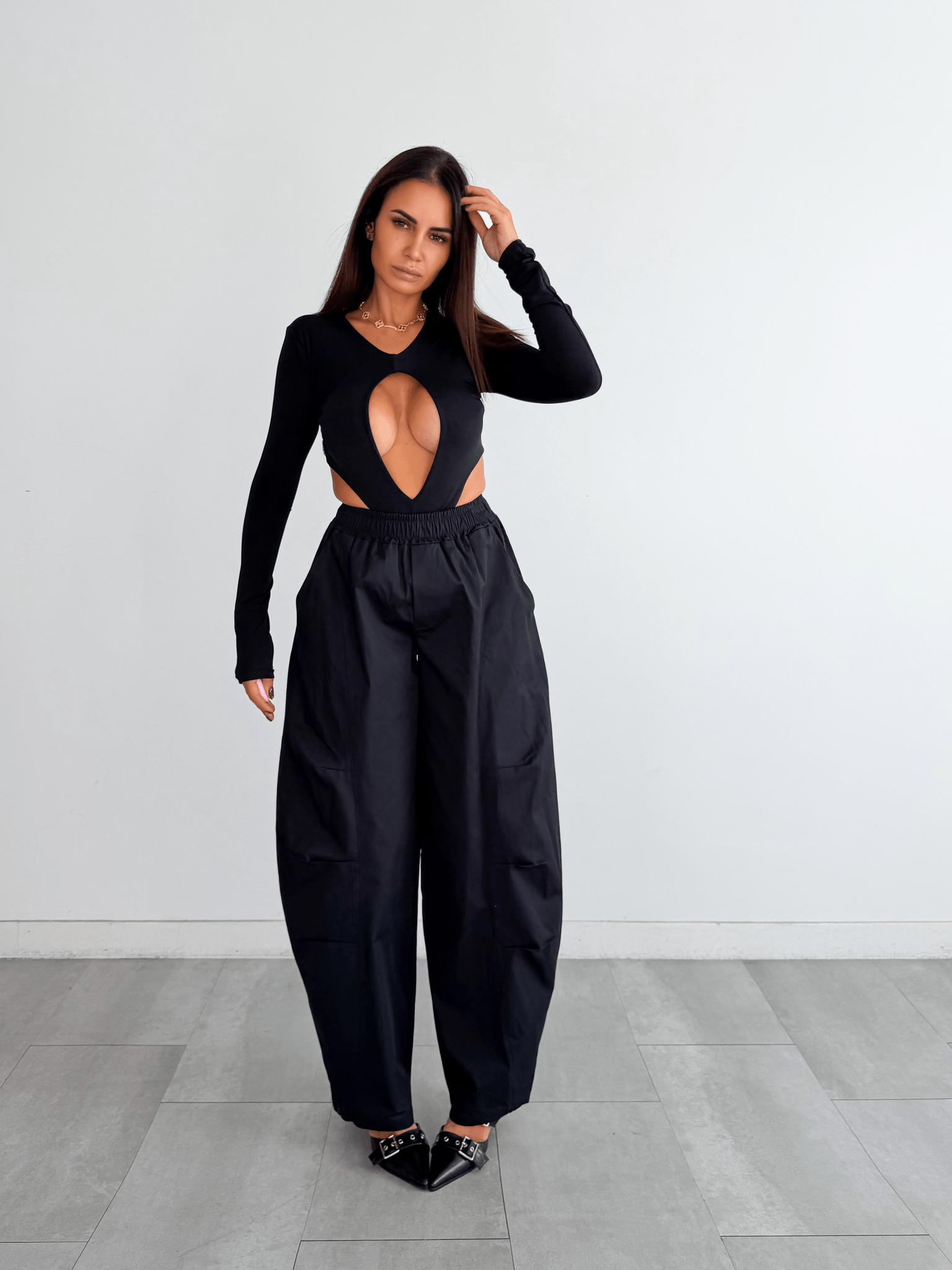 Pantalone Ampio - Nero - SAINTH