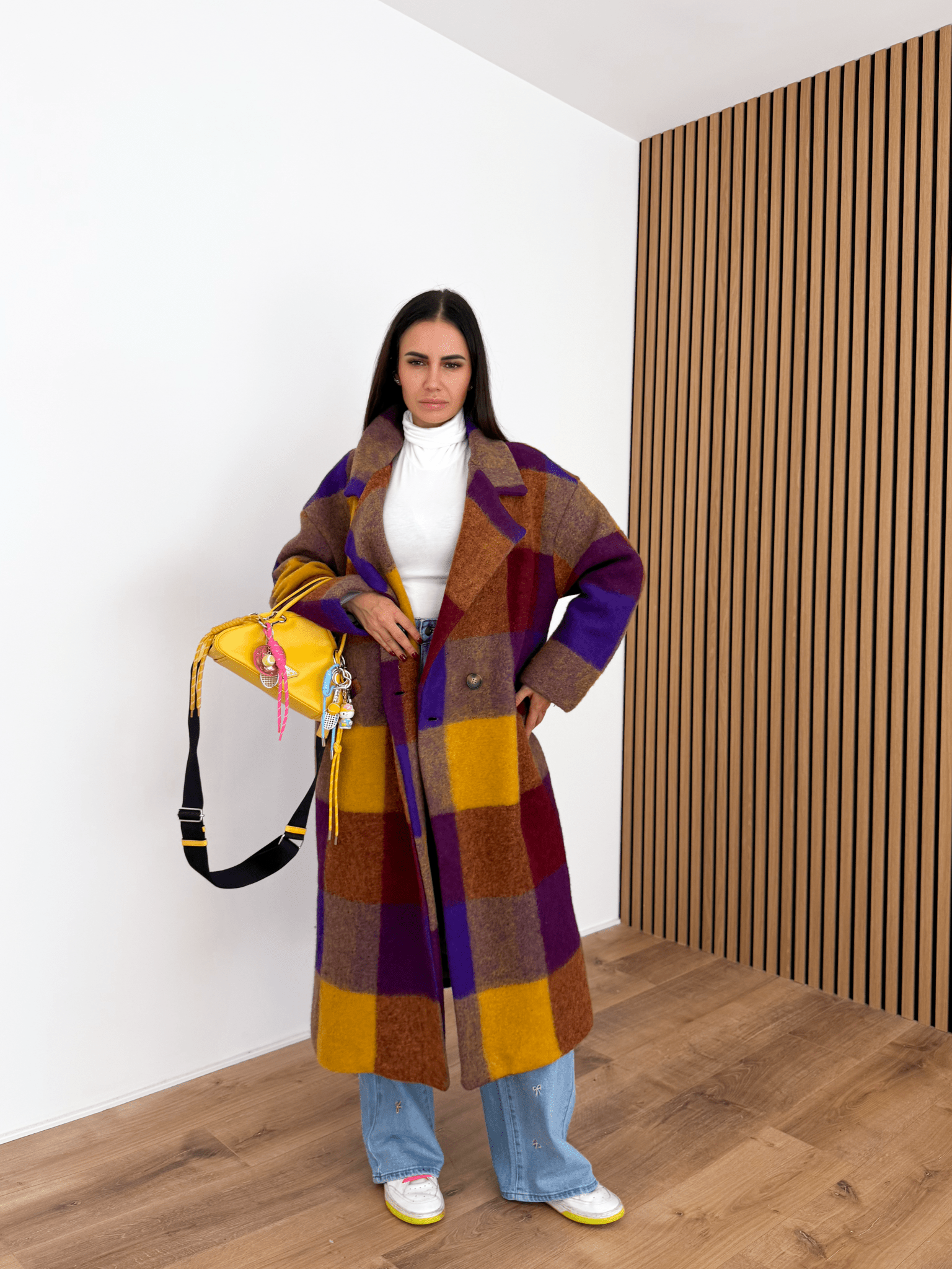 Cappotto Lusso - Senape e Viola - SAINTH