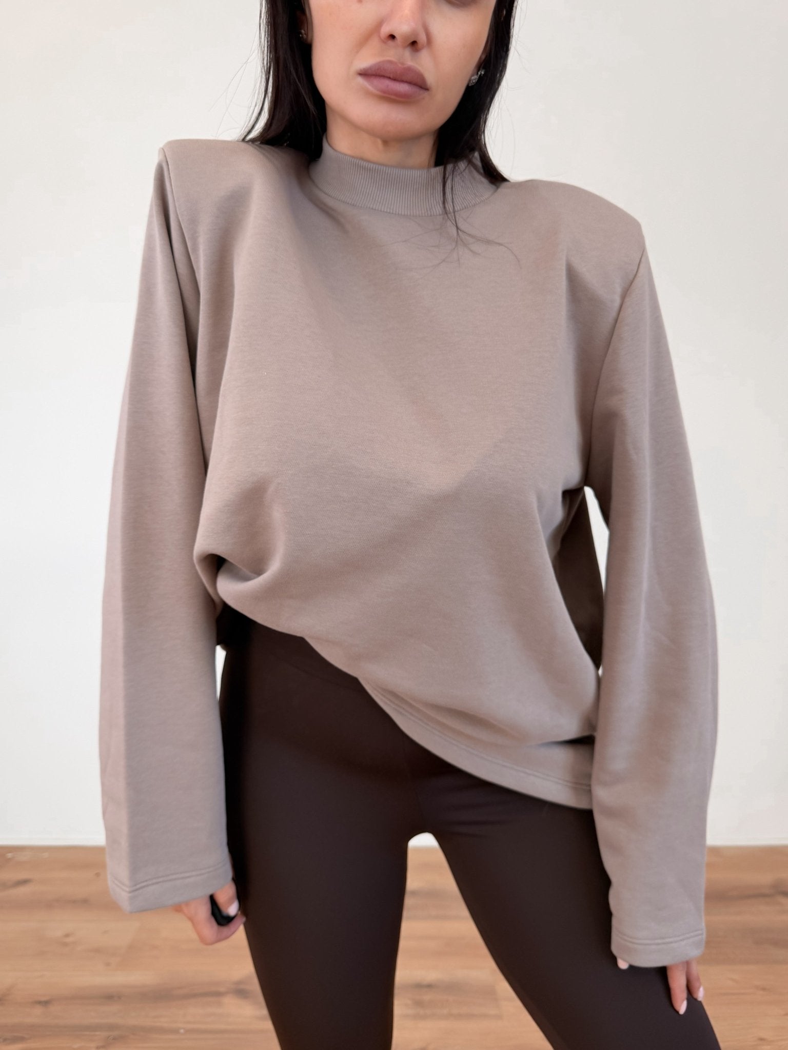 Felpa Maxi Spalla - Tortora - SAINTH