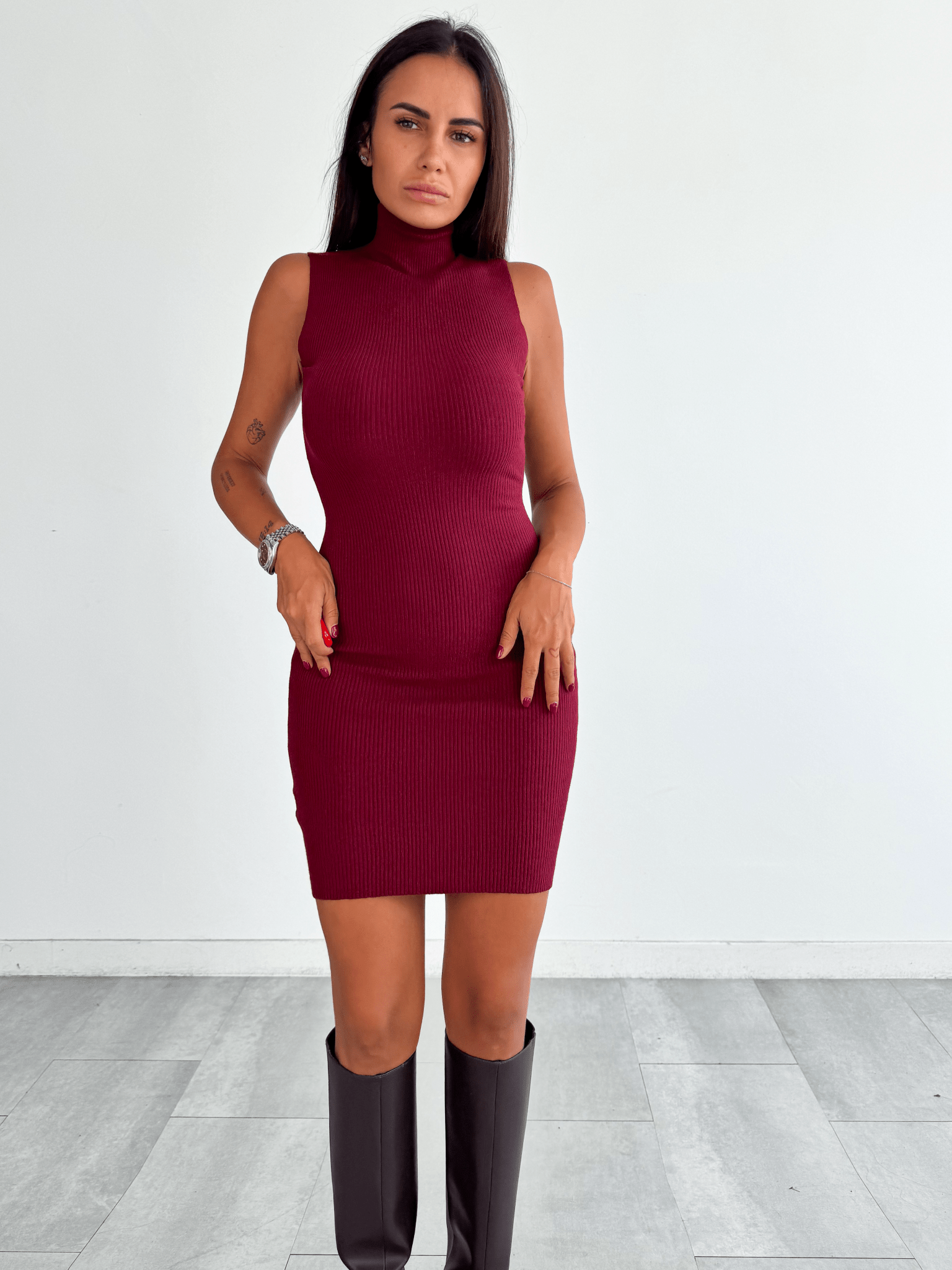 Abito Pull Need - Bordeaux - SAINTH