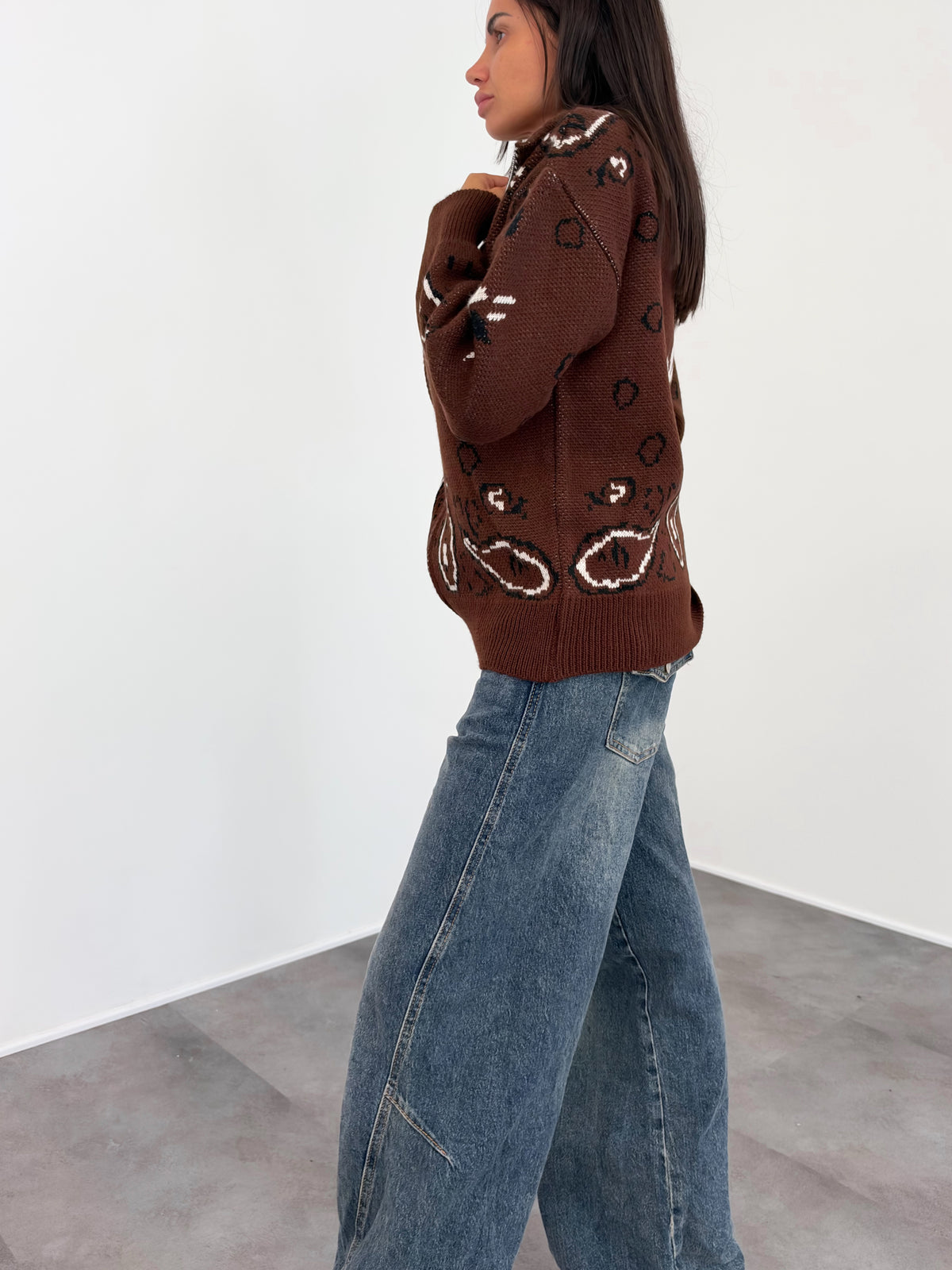 Pull Inuit - Marrone
