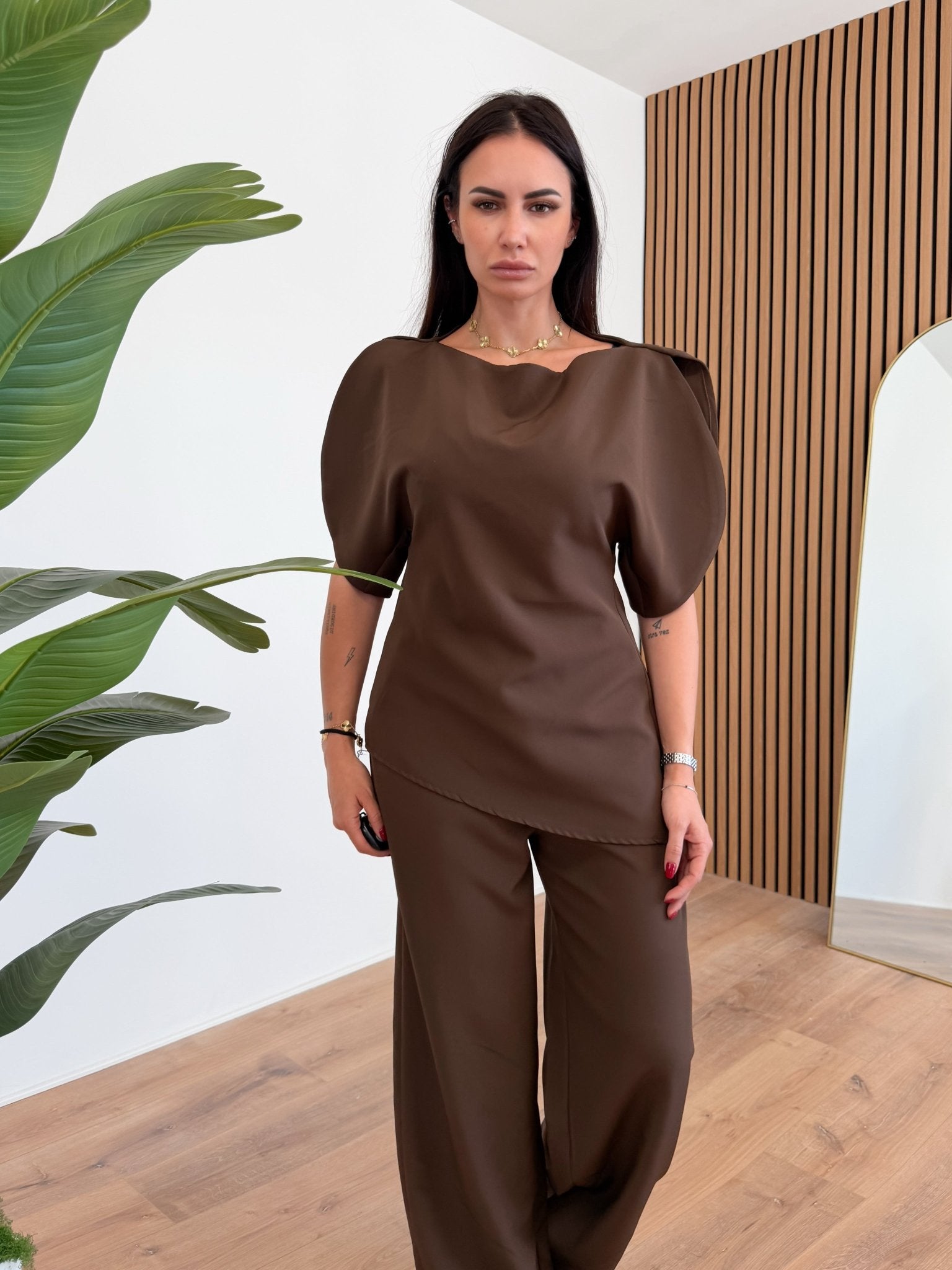 Coordinato Extra Volume - Marrone - SAINTH