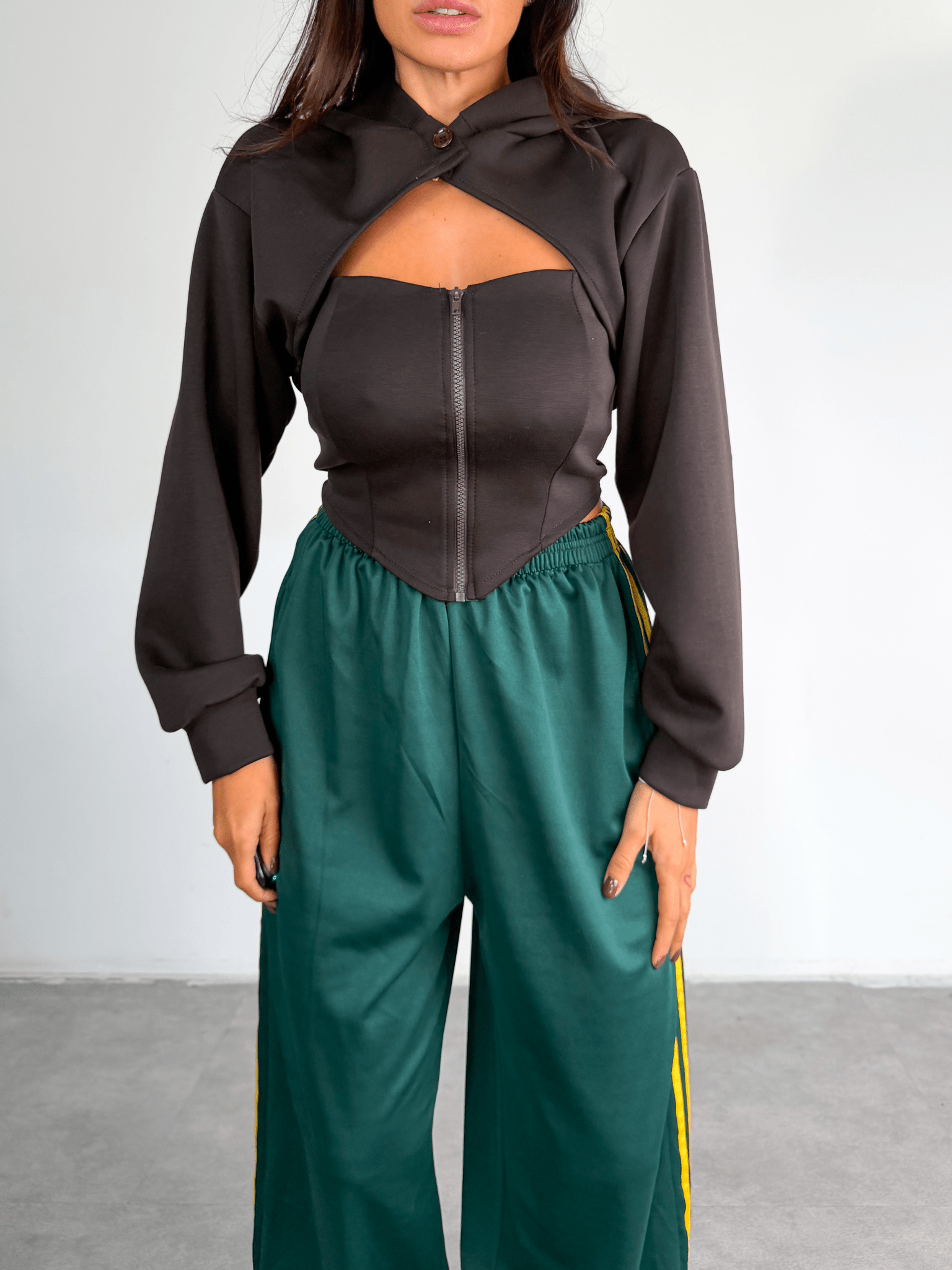 Set Corpetto + Coprispalle - Marrone - SAINTH