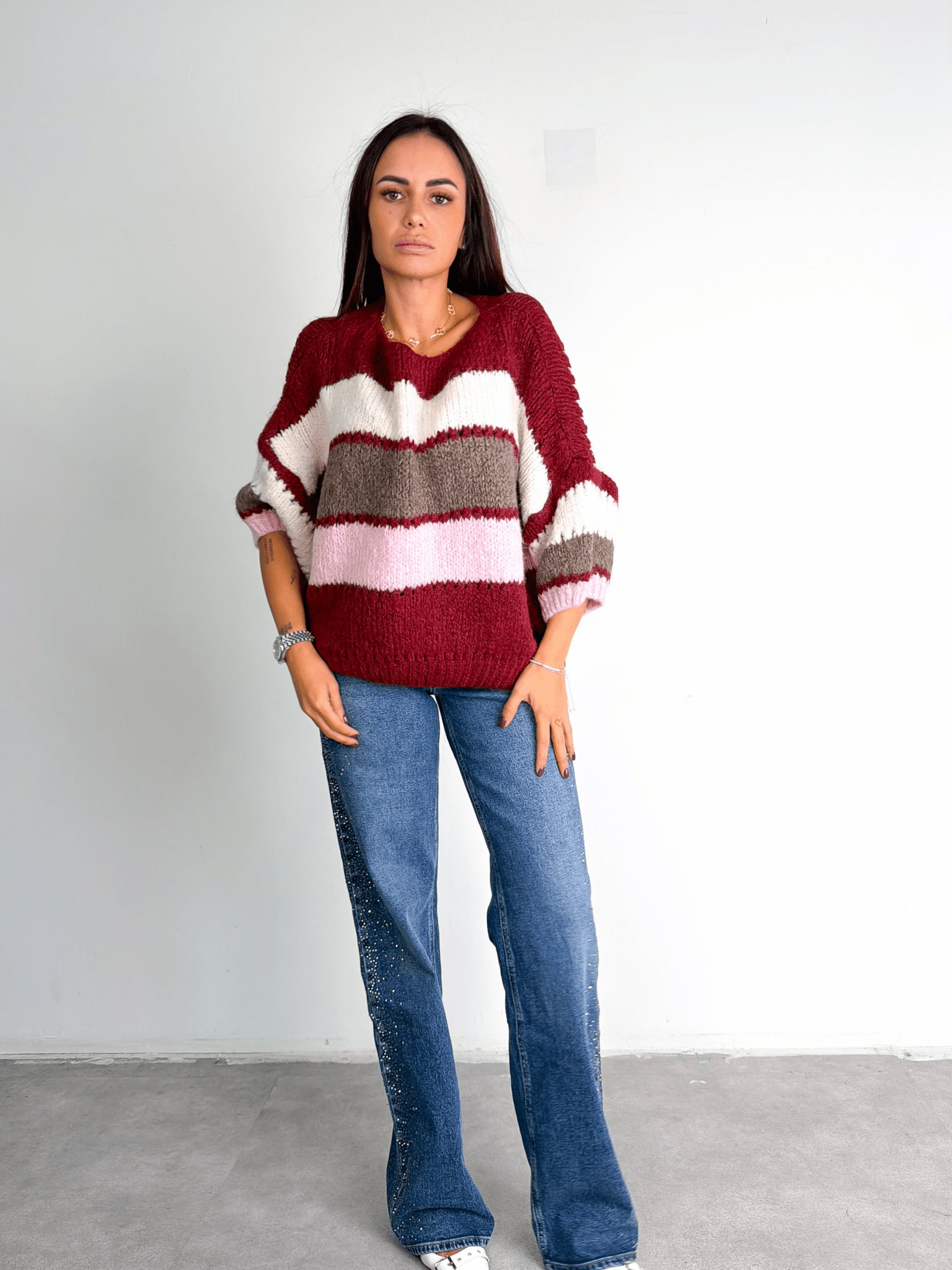 Pull Colorful - Bordeaux - SAINTH