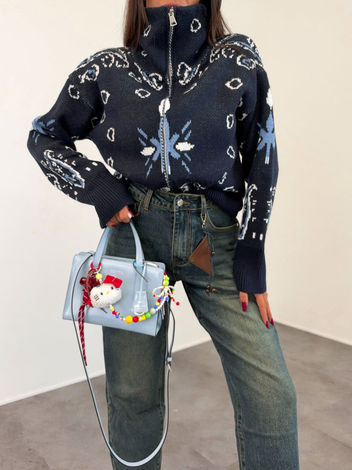 Pull Zip - Blu - SAINTH