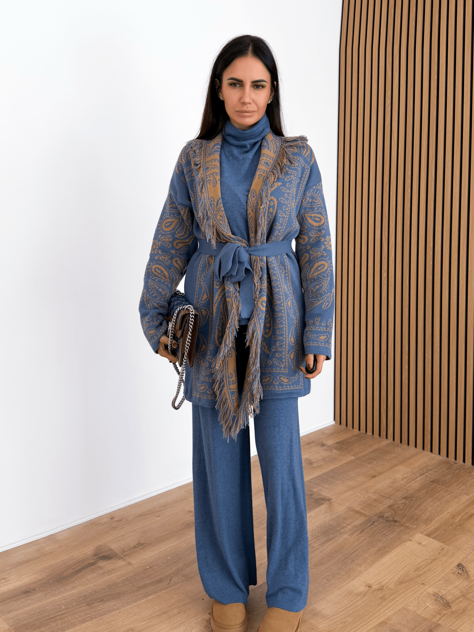 Cardigan Azteco - Indaco - SAINTH