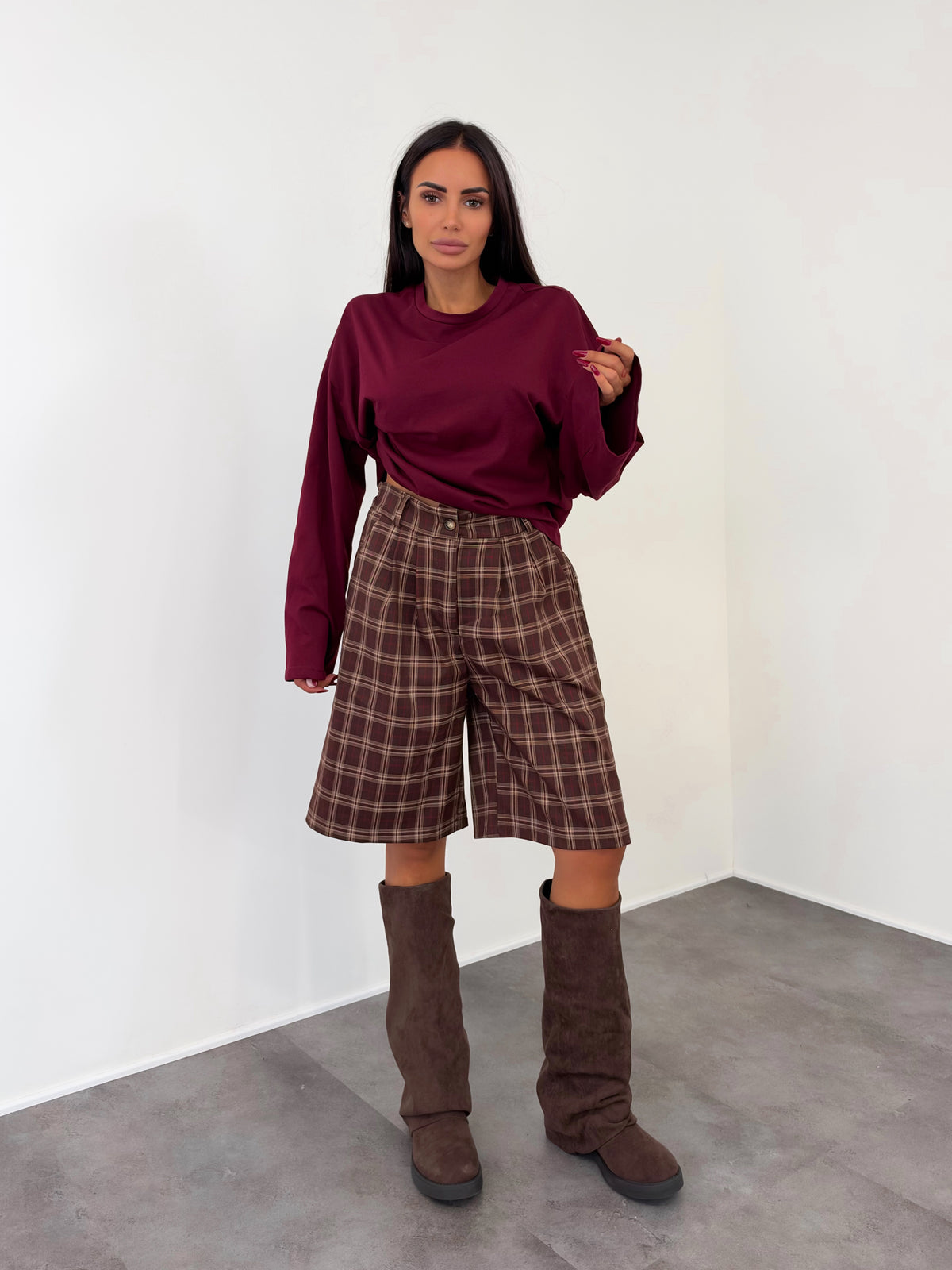 Bermuda Plaid - Marrone