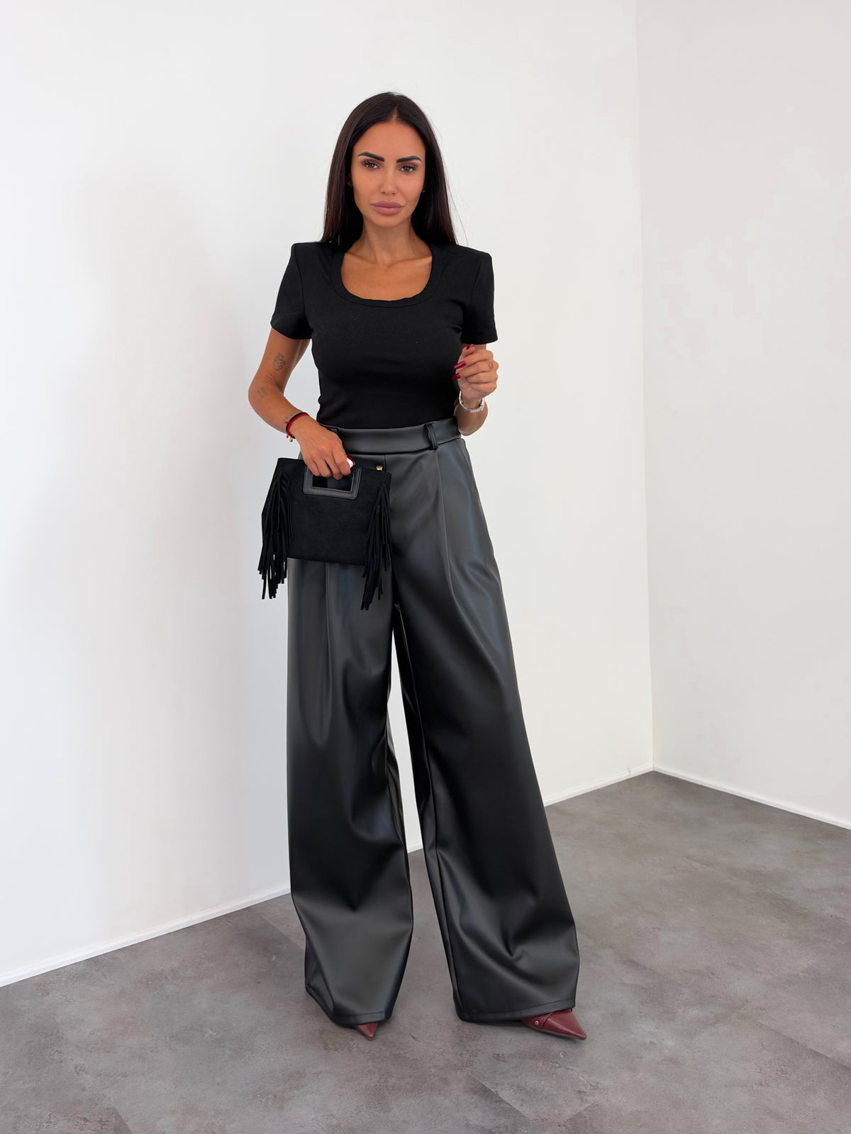 Pantalone Fluid - Nero