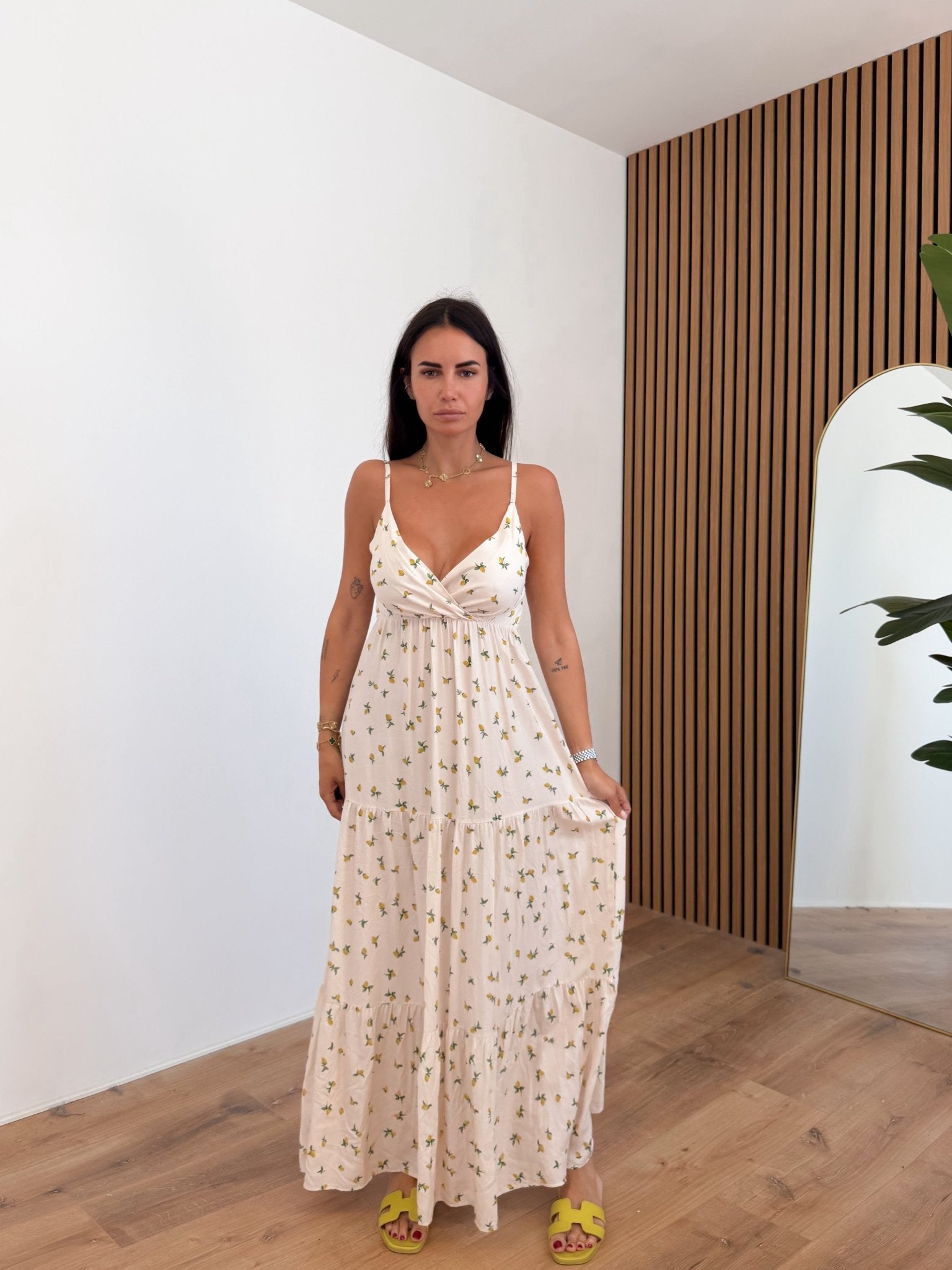 Abito Long Limoni - Bianco - SAINTH