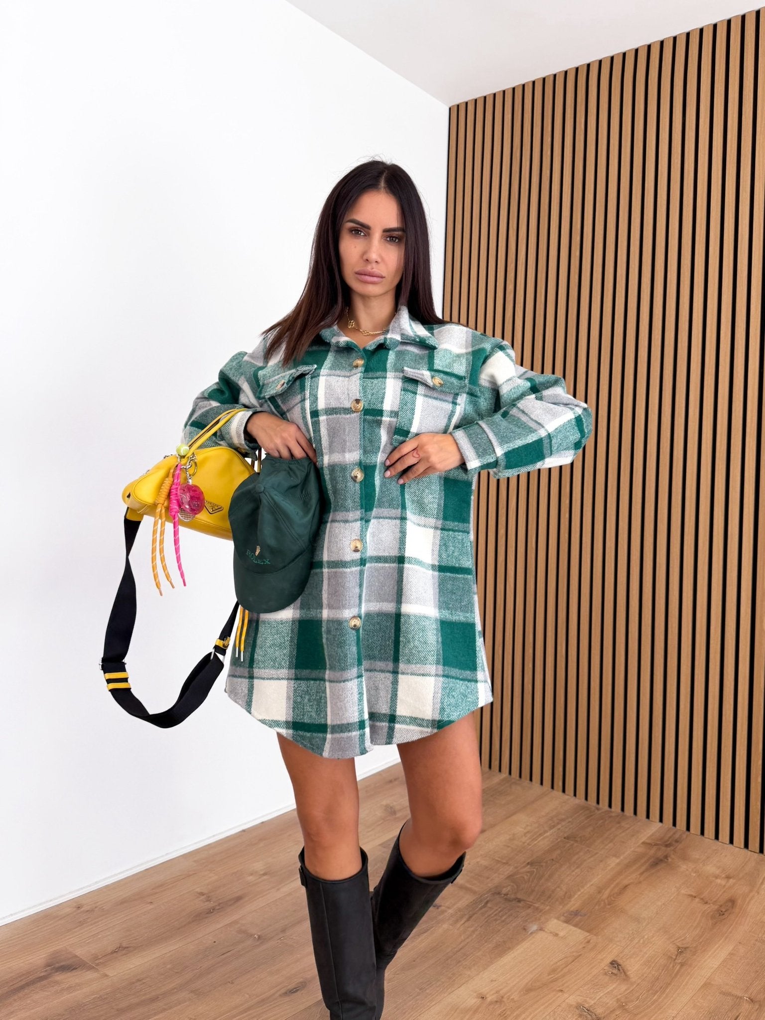 Maxi Camicia Long - Verde - SAINTH