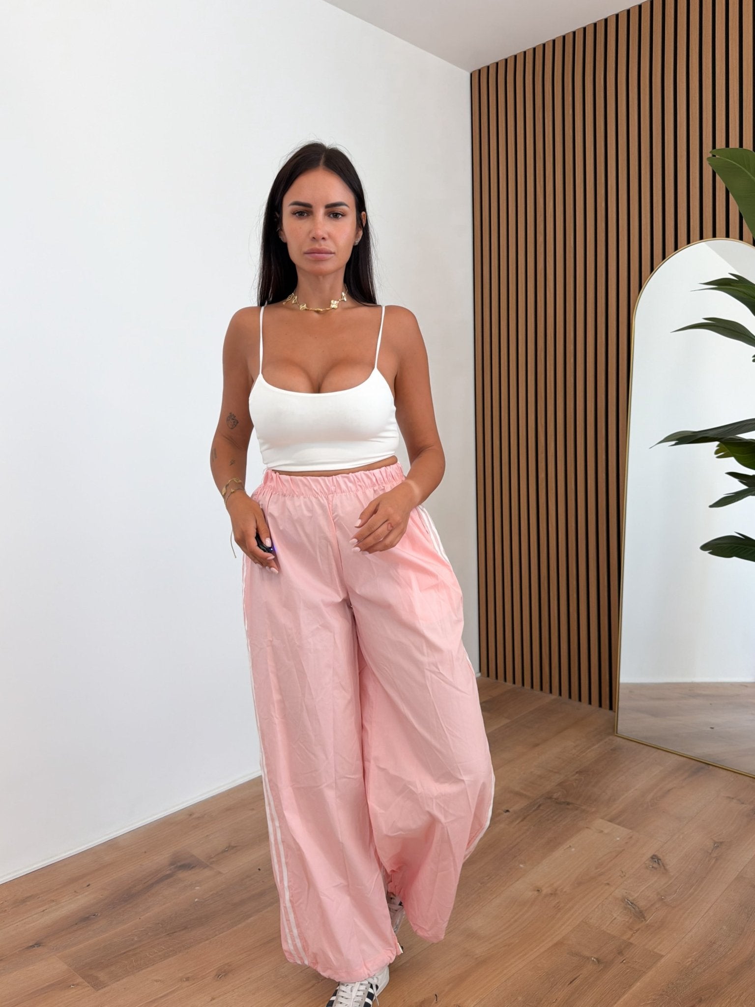 Pantalone Parachute - Rosa - SAINTH