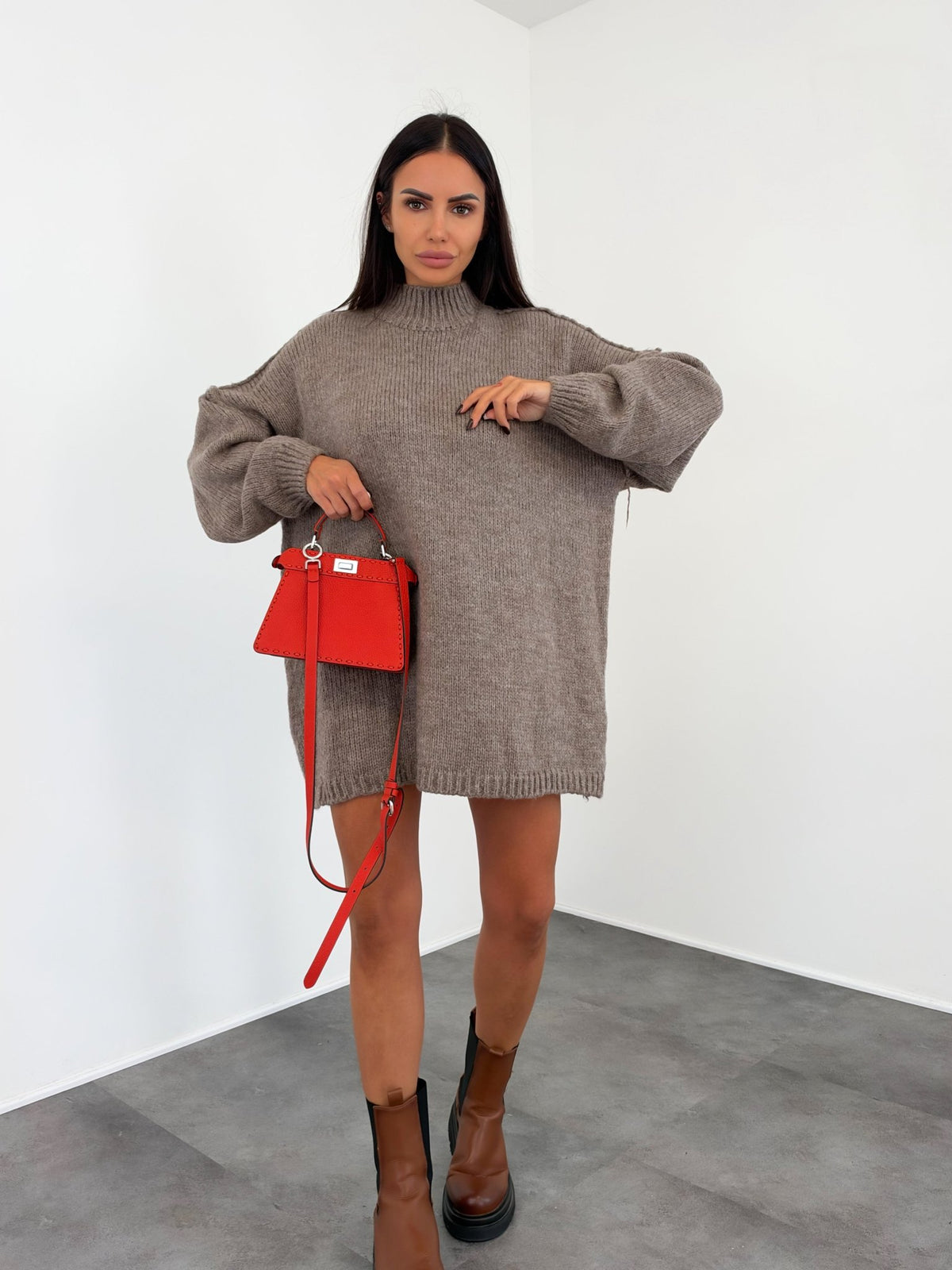 Maxi Pull Ocean - Tortora - SAINTH