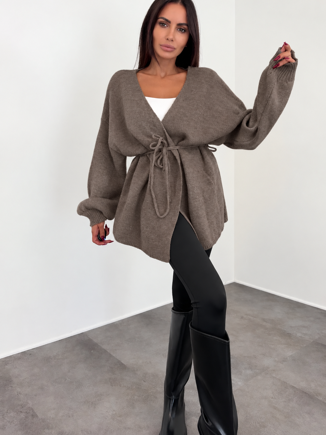 Cardigan Lovely - Tortora