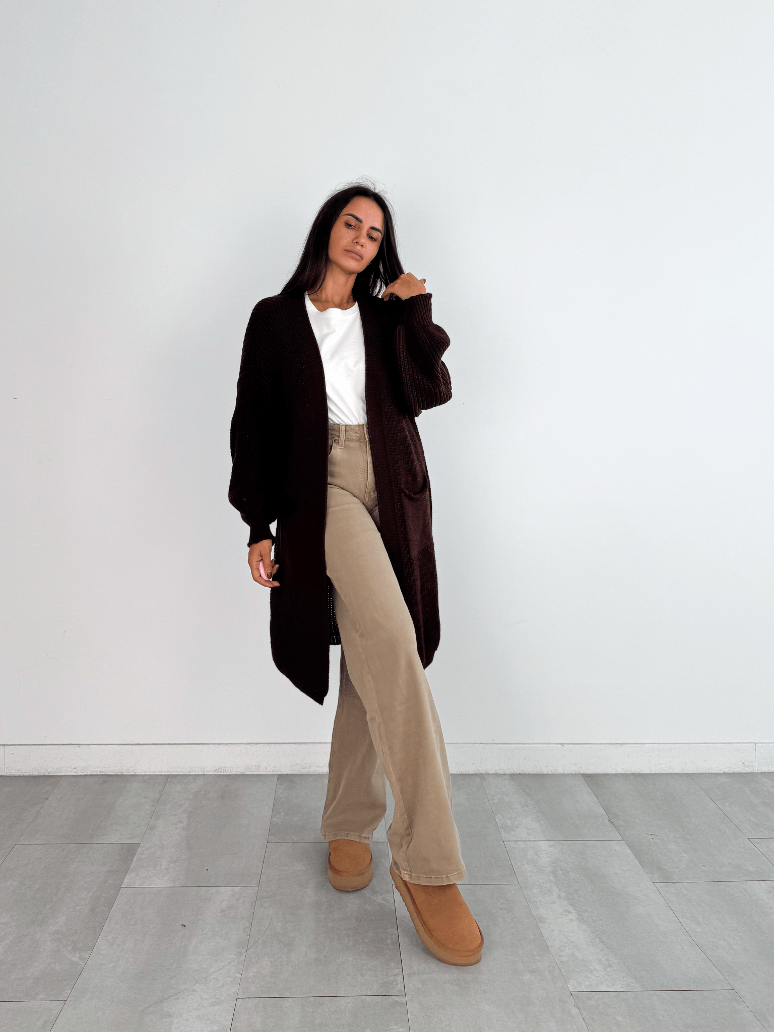 Cardigan Flamingo - Marrone - SAINTH