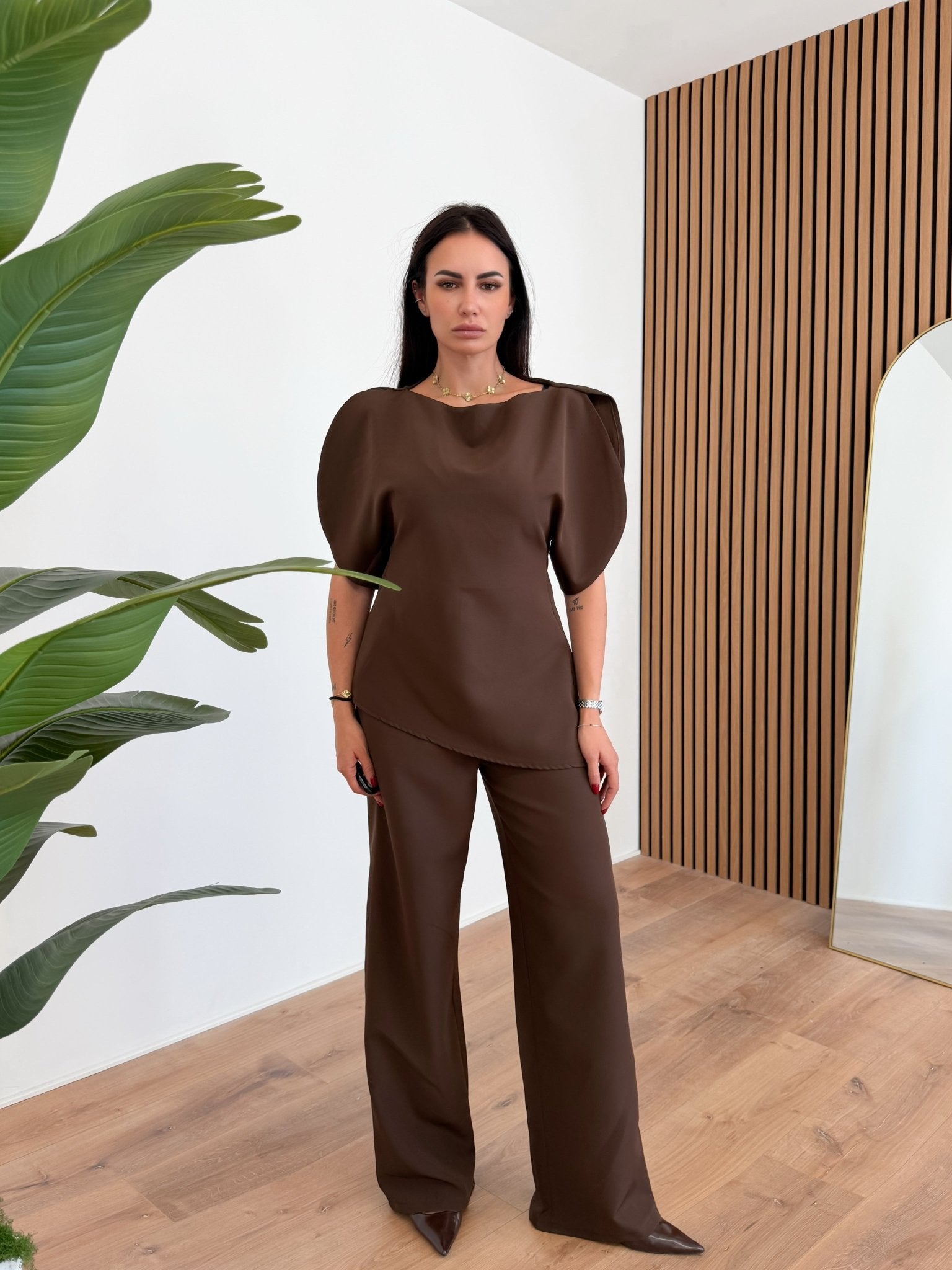 Coordinato Extra Volume - Marrone - SAINTH