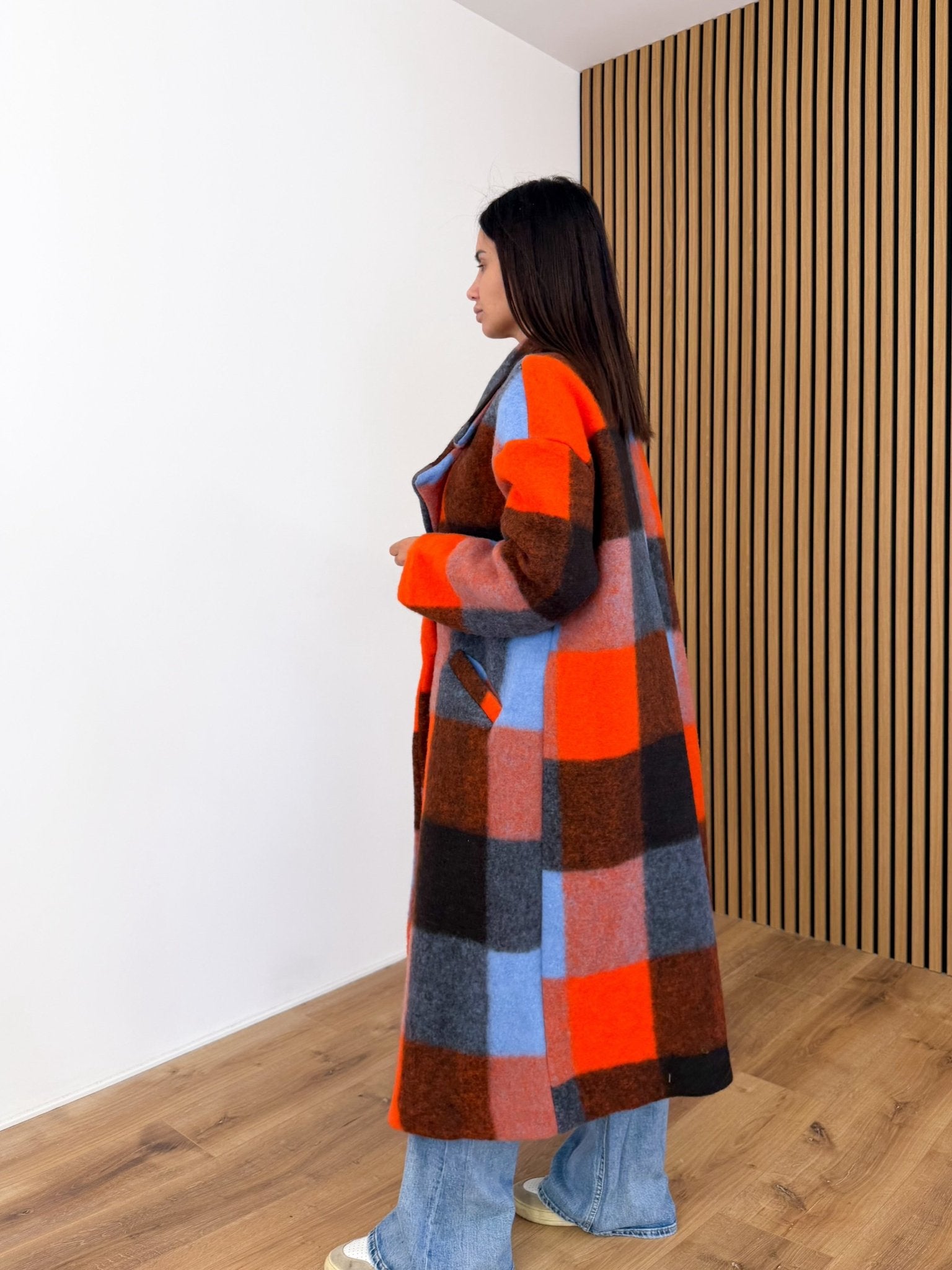 Cappotto Lusso - Arancio e Turchese - SAINTH