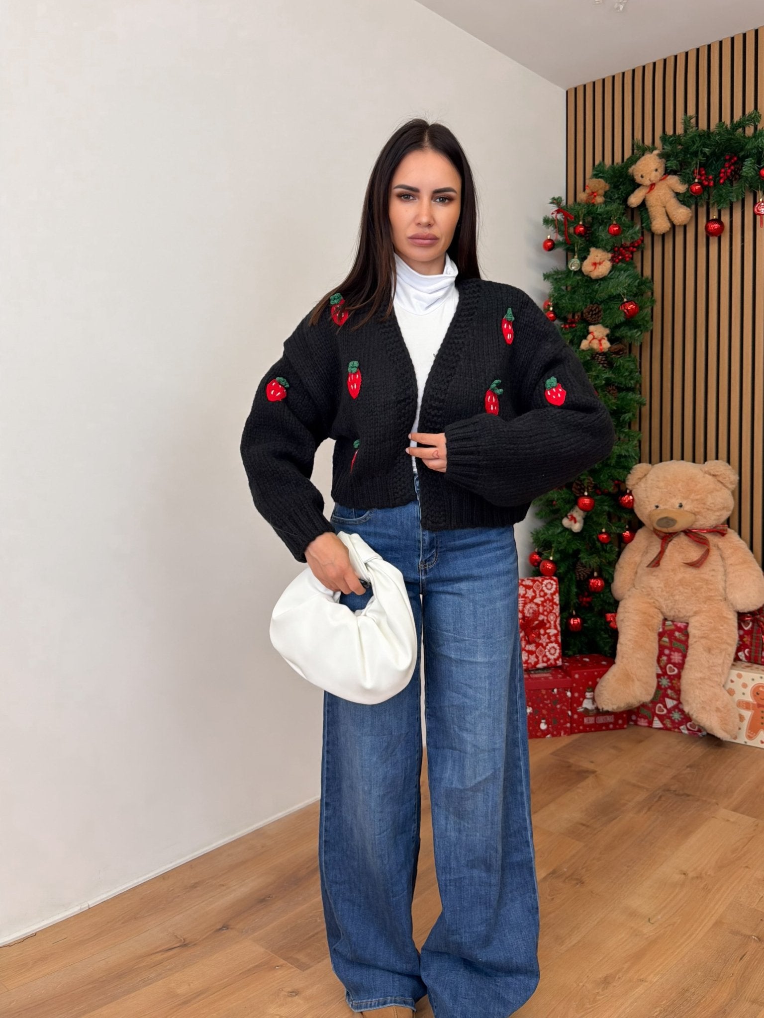 Cardigan Fragolina - Nero - SAINTH